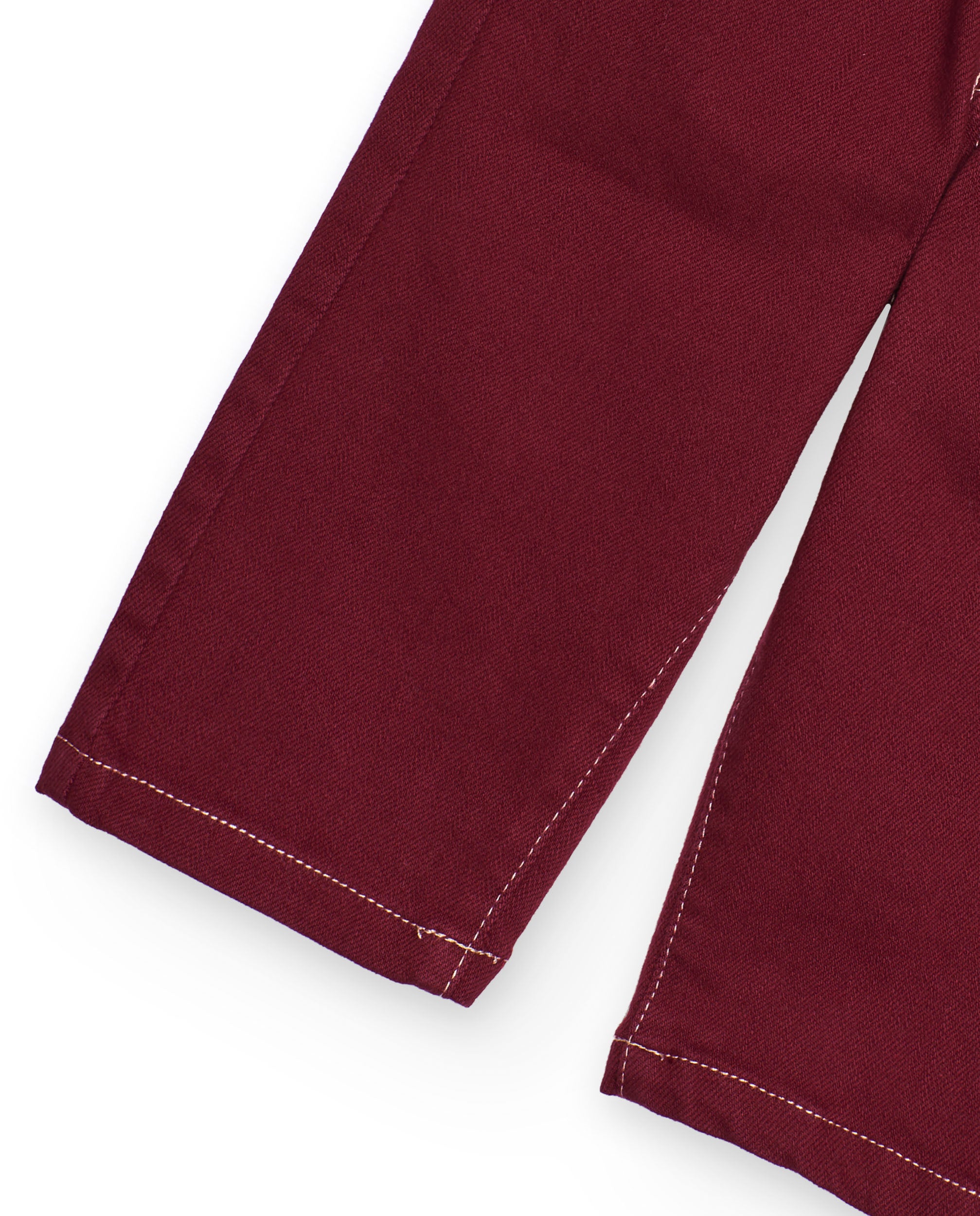 Pantalón para niño en granate con detalle bordado "DOG"