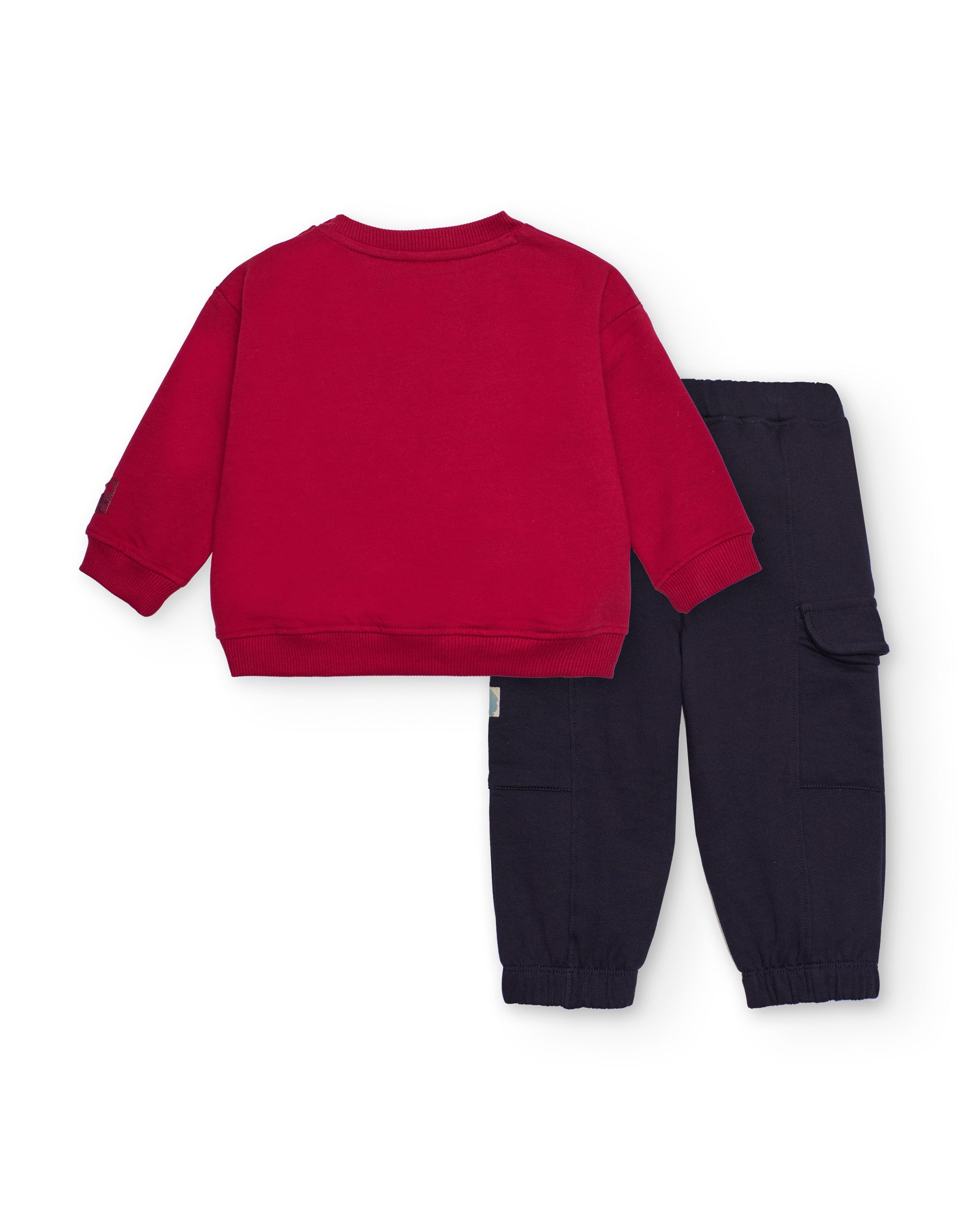 Conjunto para niño en multicolor con estampado de perros