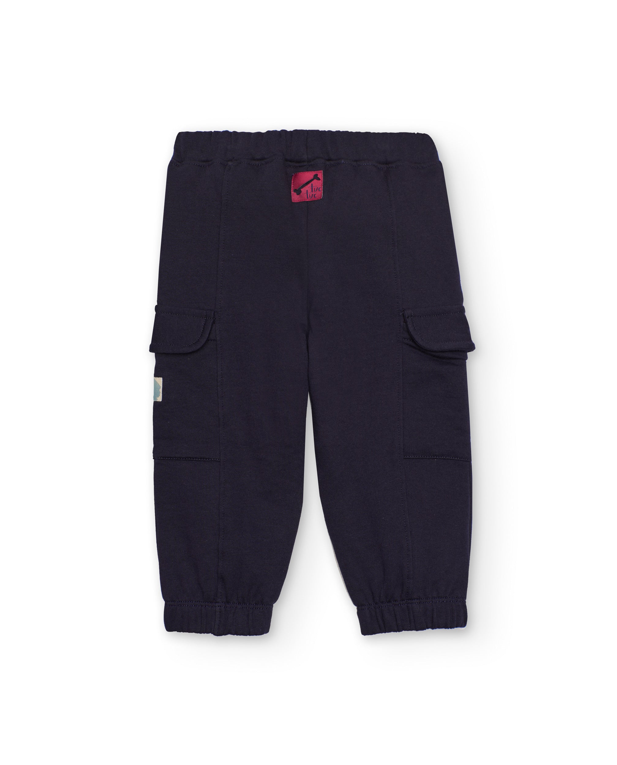 Pantalón jogger para niño en azul marino con bolsillos cargo