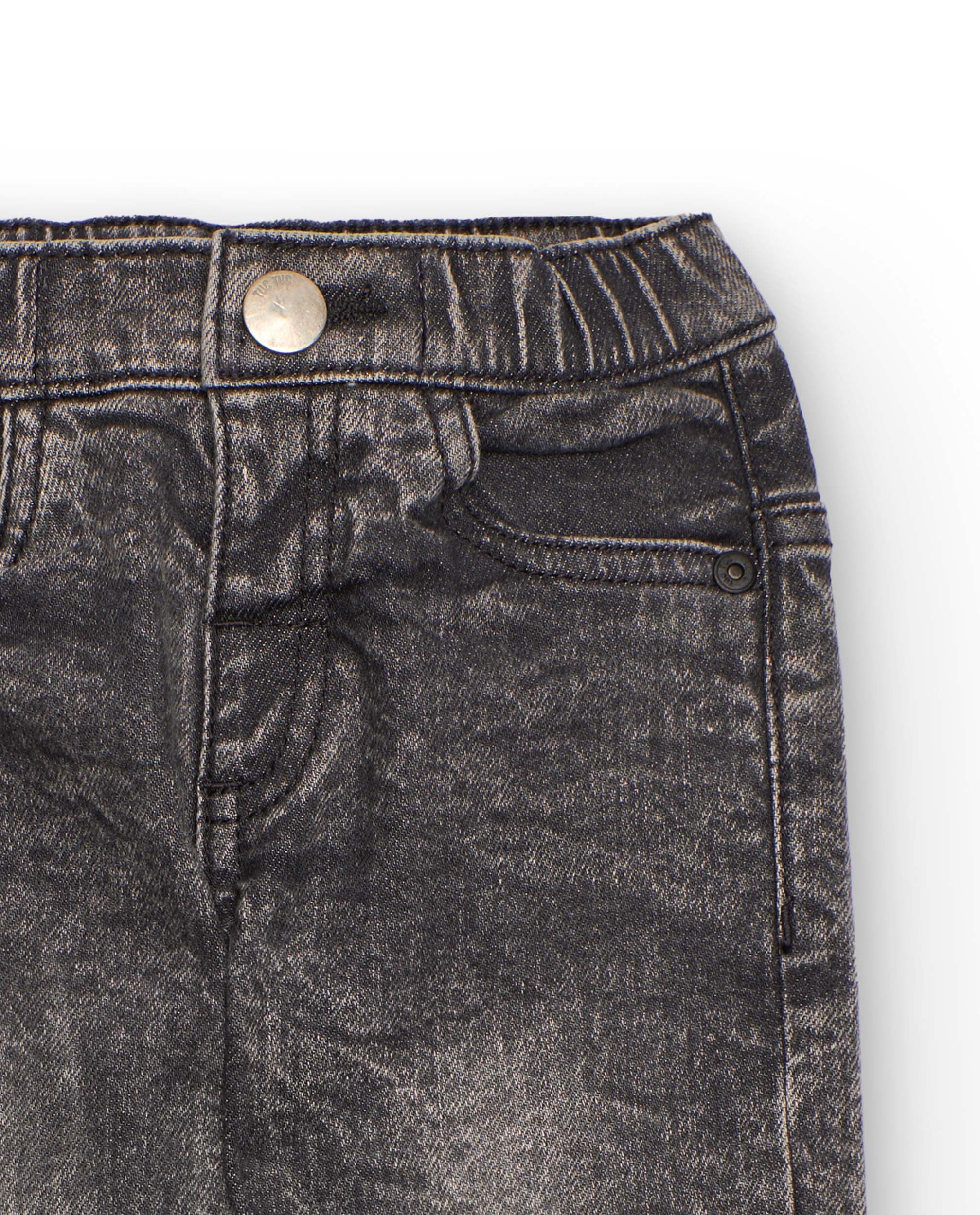 Pantalón vaquero para niño con efecto lavado