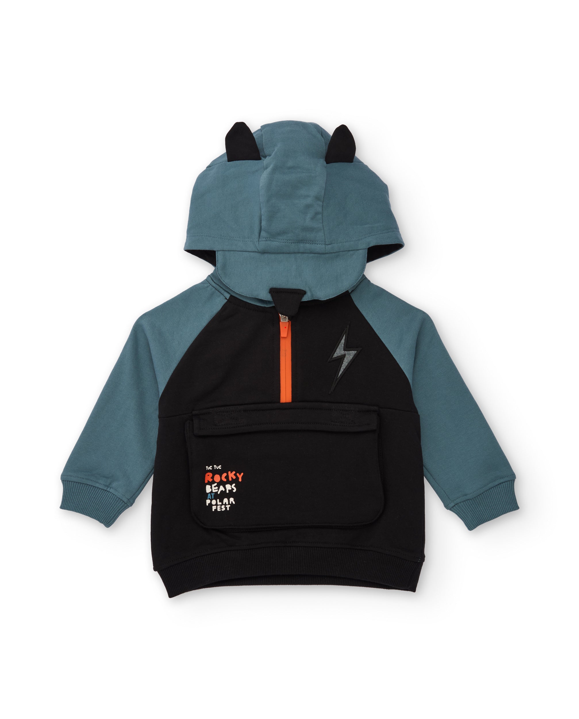Sudadera con capucha y orejas decorativas para niño