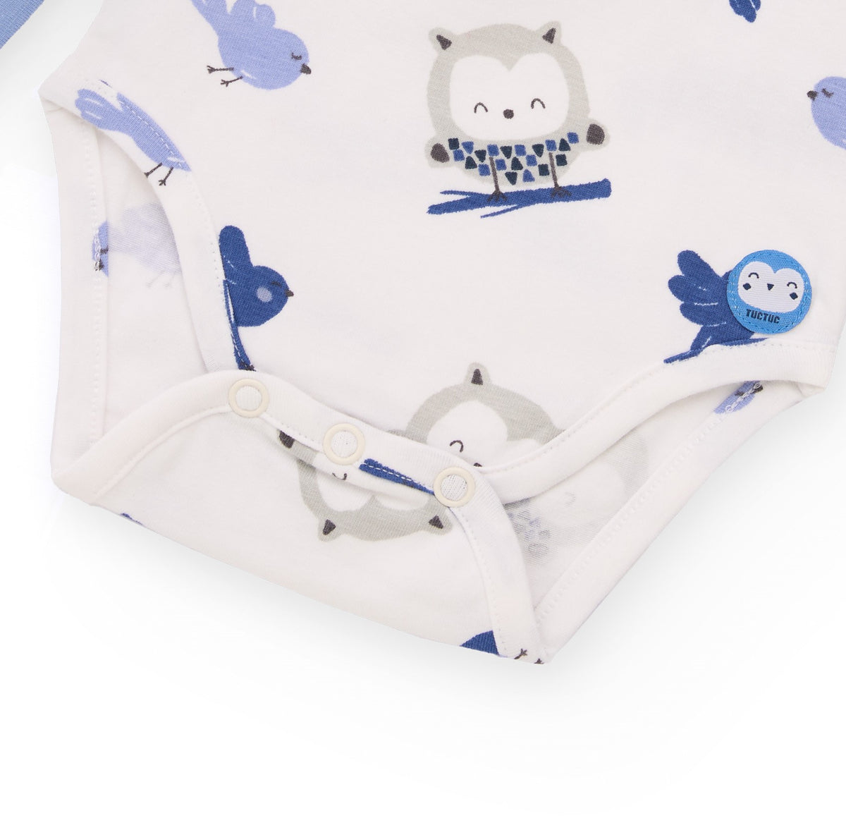 Pack de 2 bodies de punto para recién nacido en tonos azul y