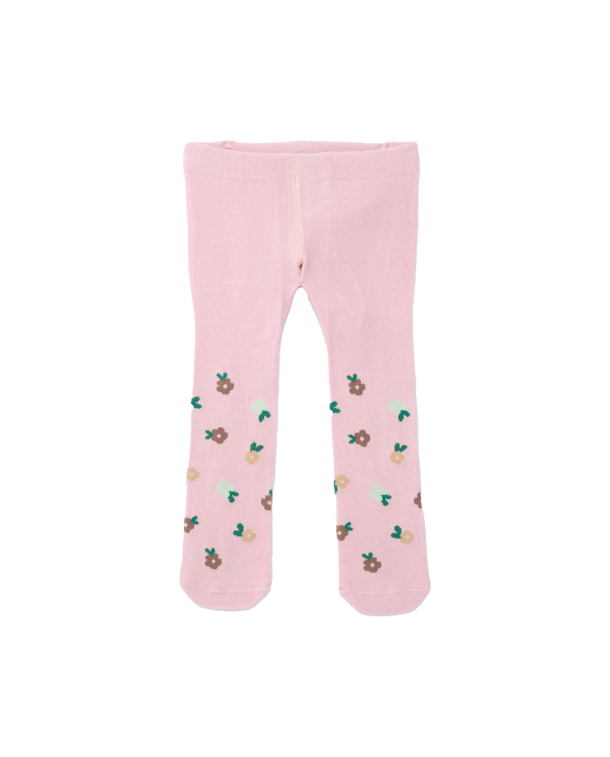 Leotardo rosa para recién nacido con estampado de flores.