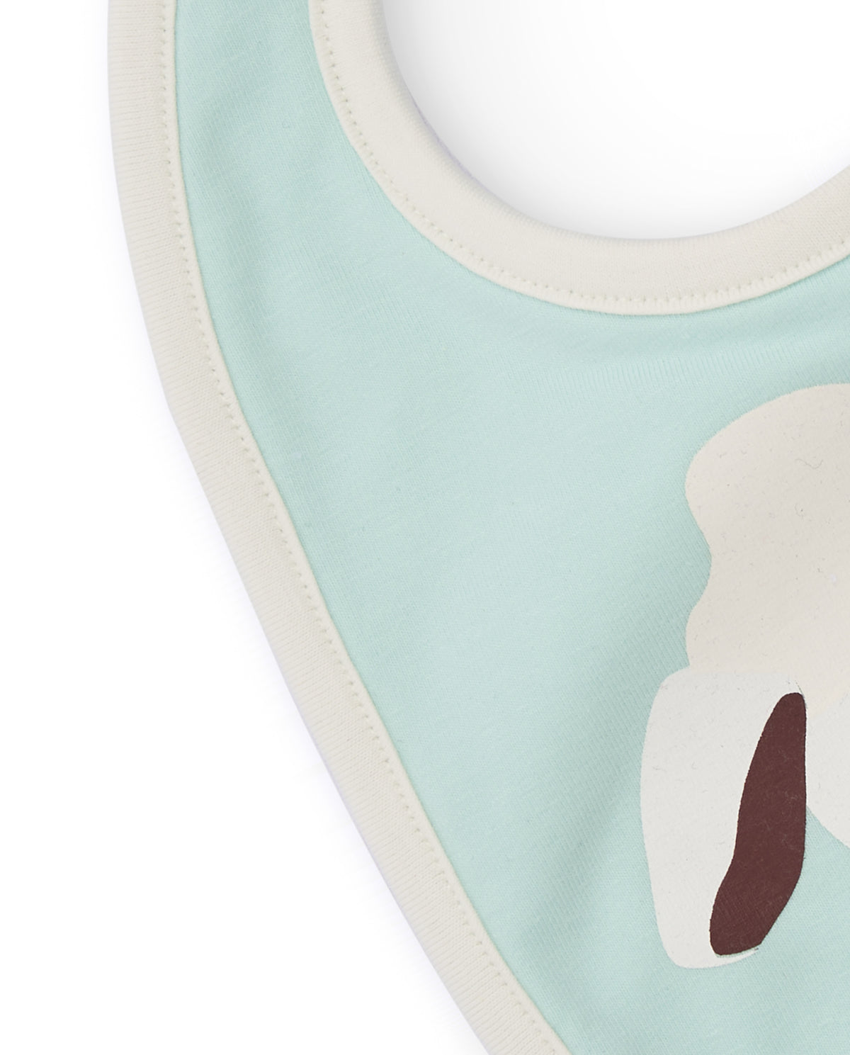 Pack de baberos de recién nacido en verde agua con diseño de