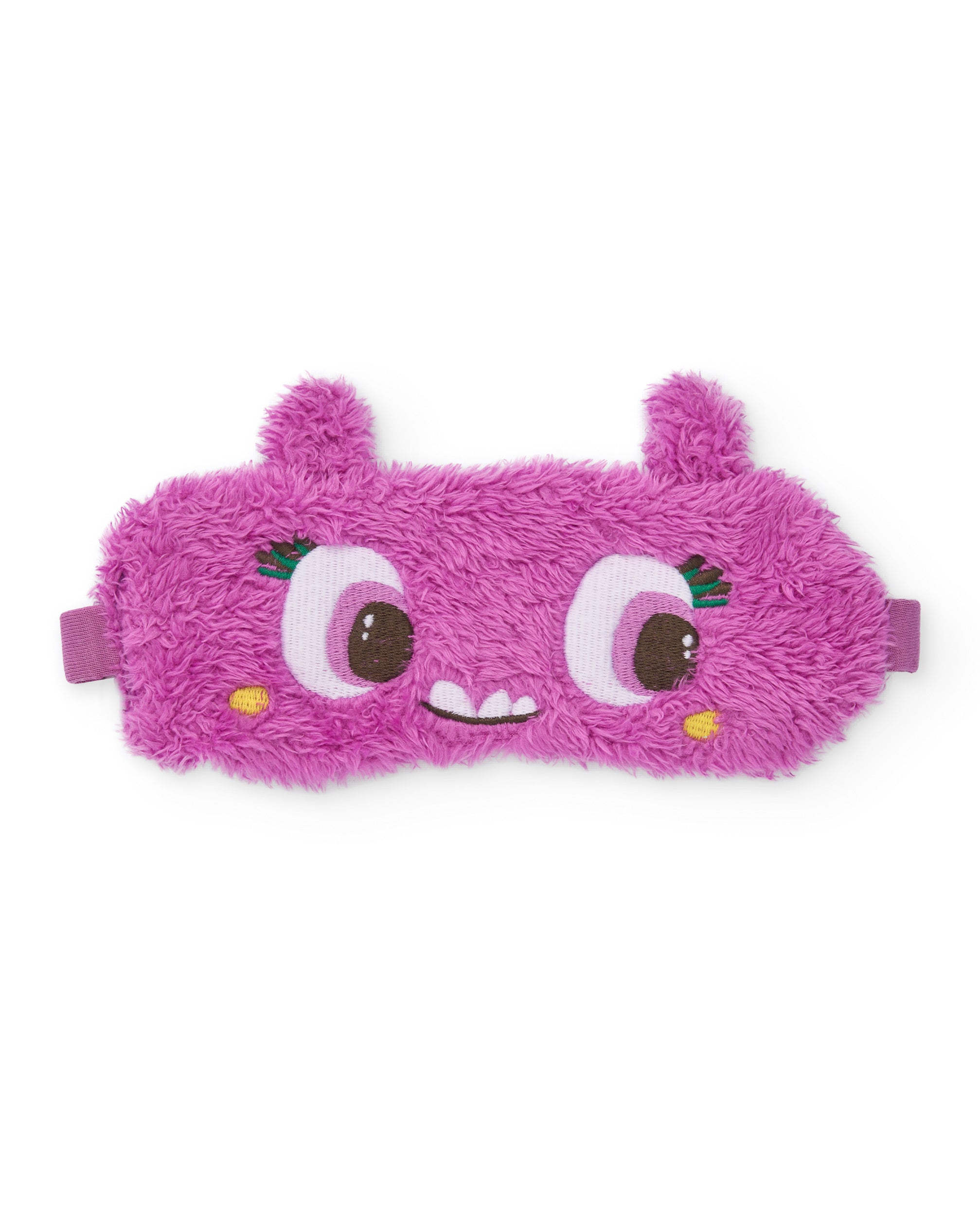 Antifaz para niña de felpa suave con diseño divertido de carita