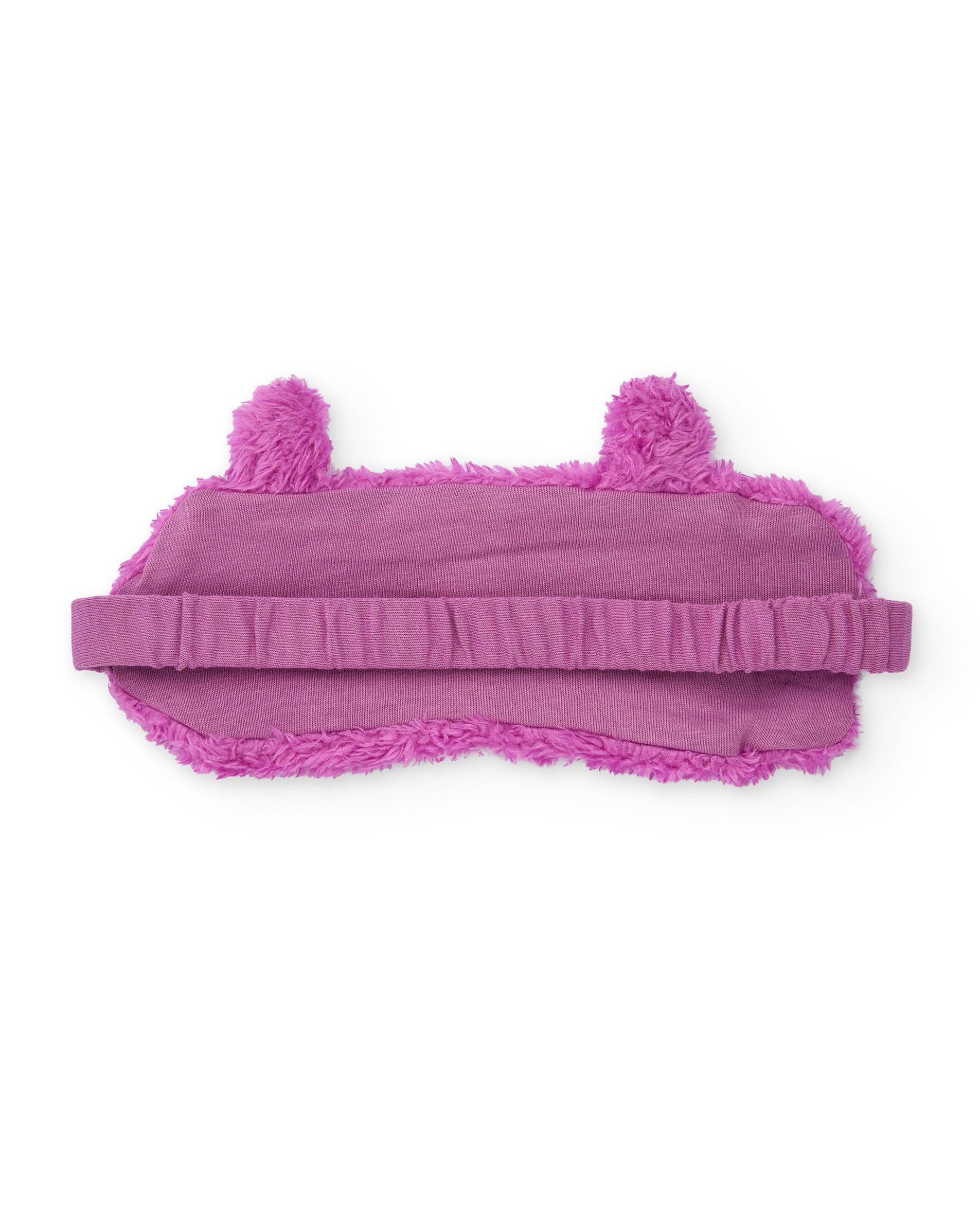 Antifaz para niña de felpa suave con diseño divertido de carita