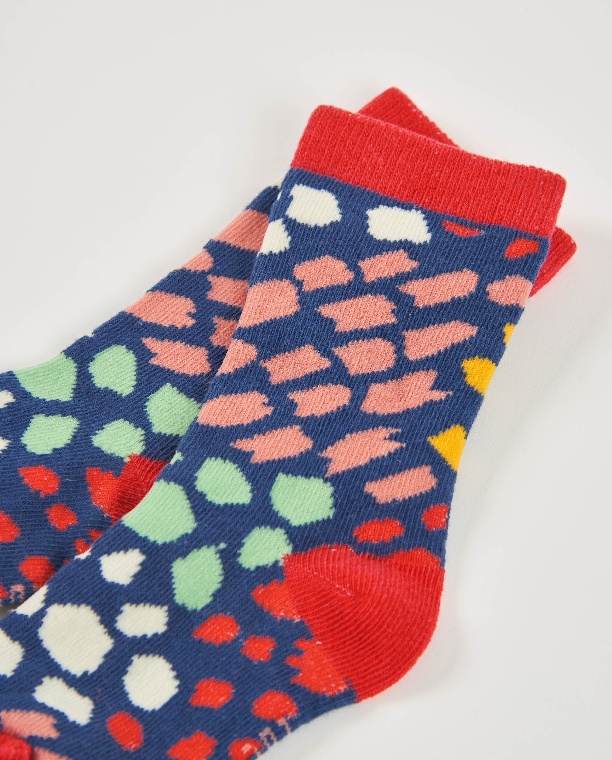 Pack de calcetines para bebé niña en rojo con estampados