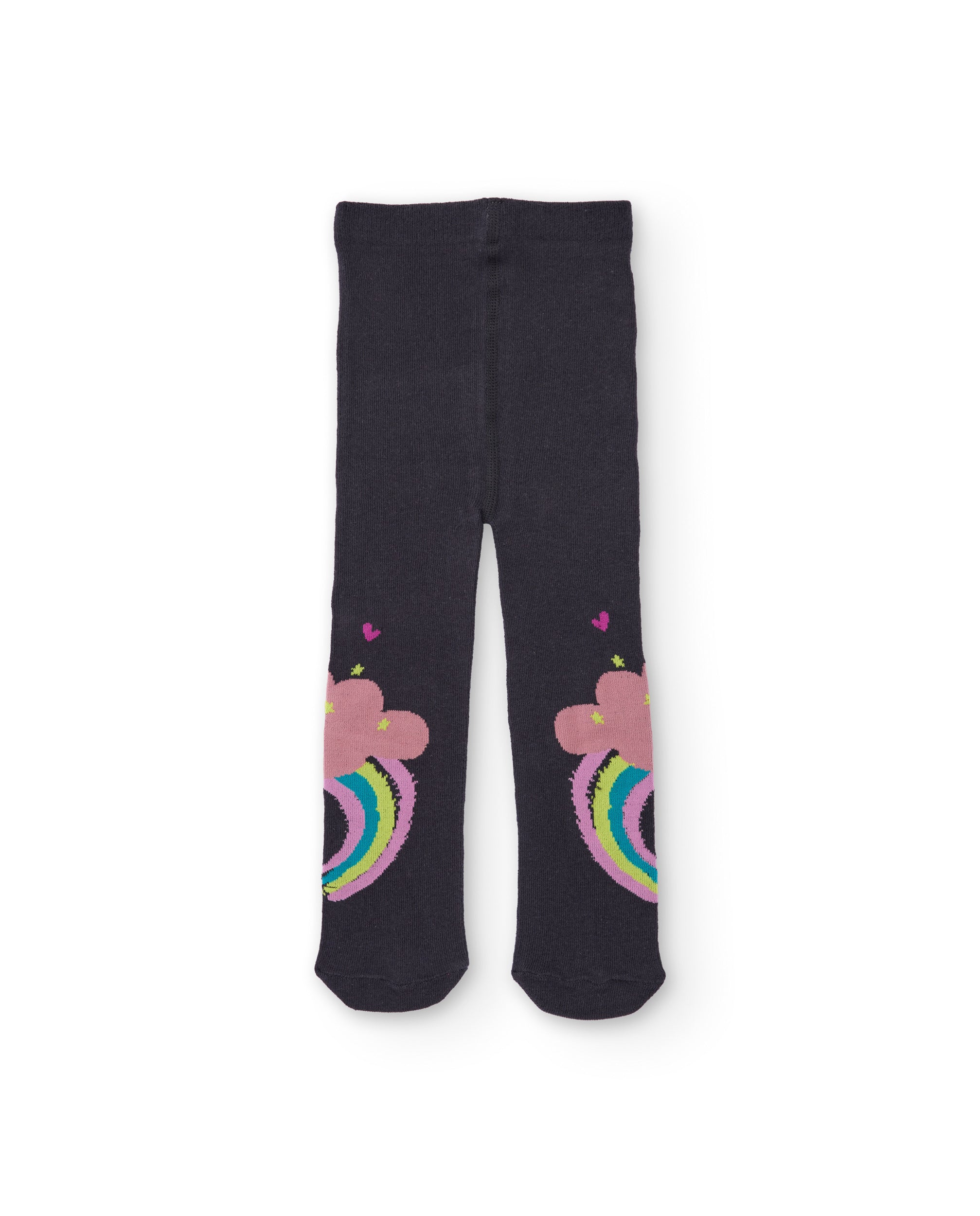 Pack de dos leotardos para niña en fucsia y negro con diseño