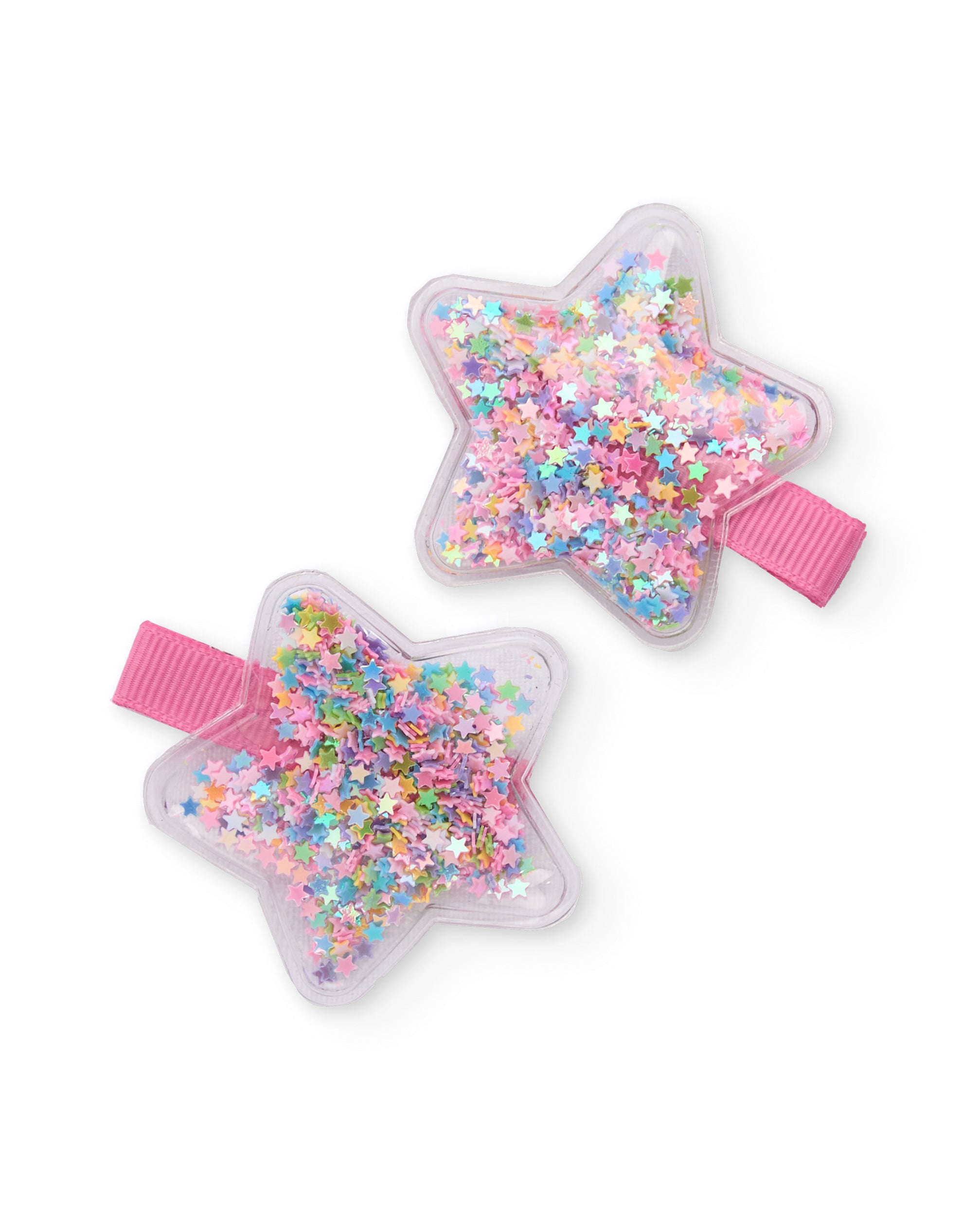 Set de coleteros de niña en rosa con estrellas de colores
