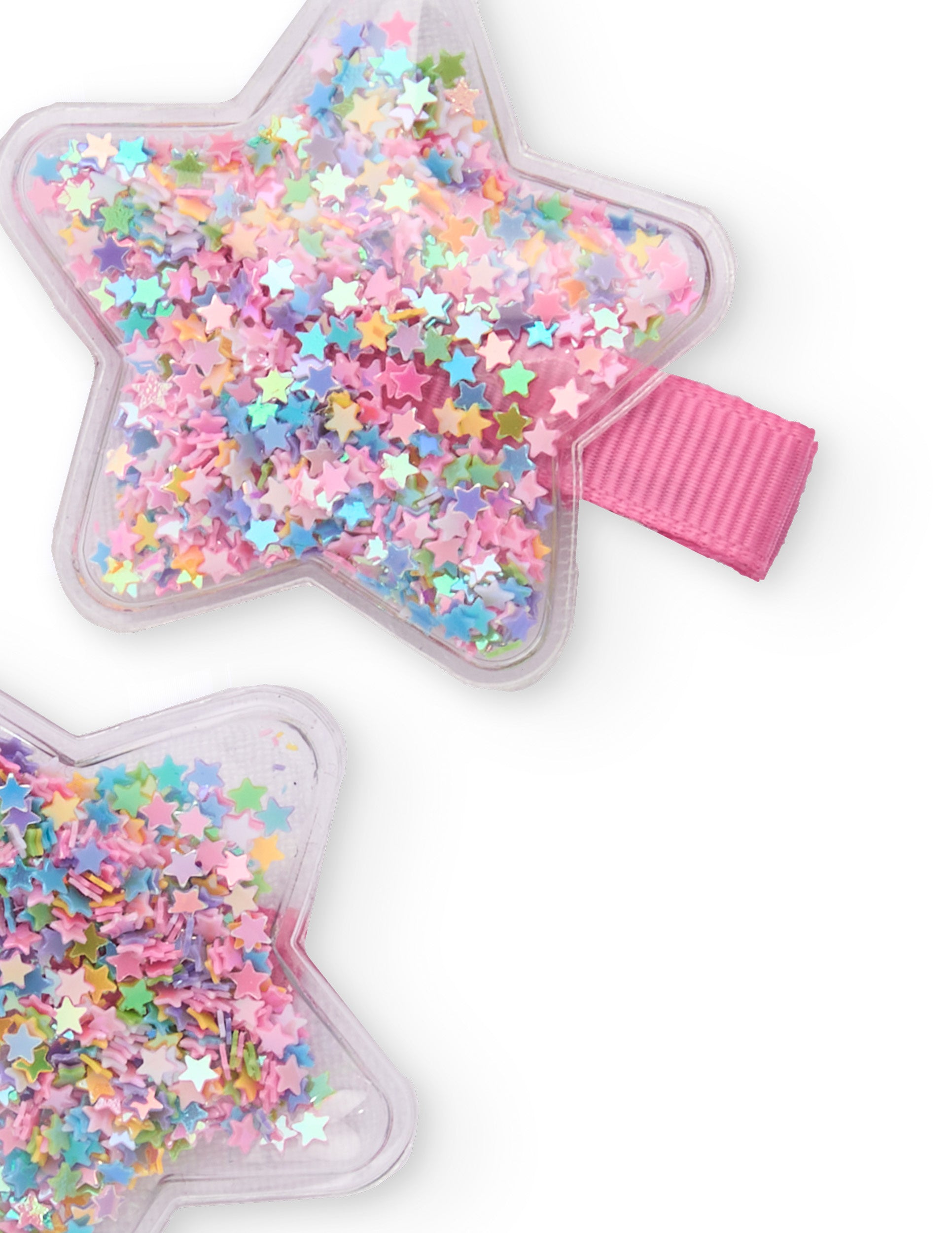 Set de coleteros de niña en rosa con estrellas de colores