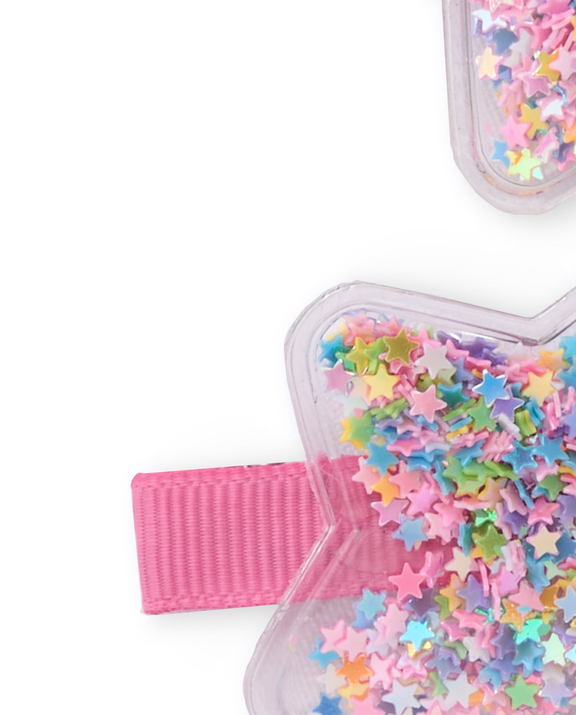 Set de coleteros de niña en rosa con estrellas de colores