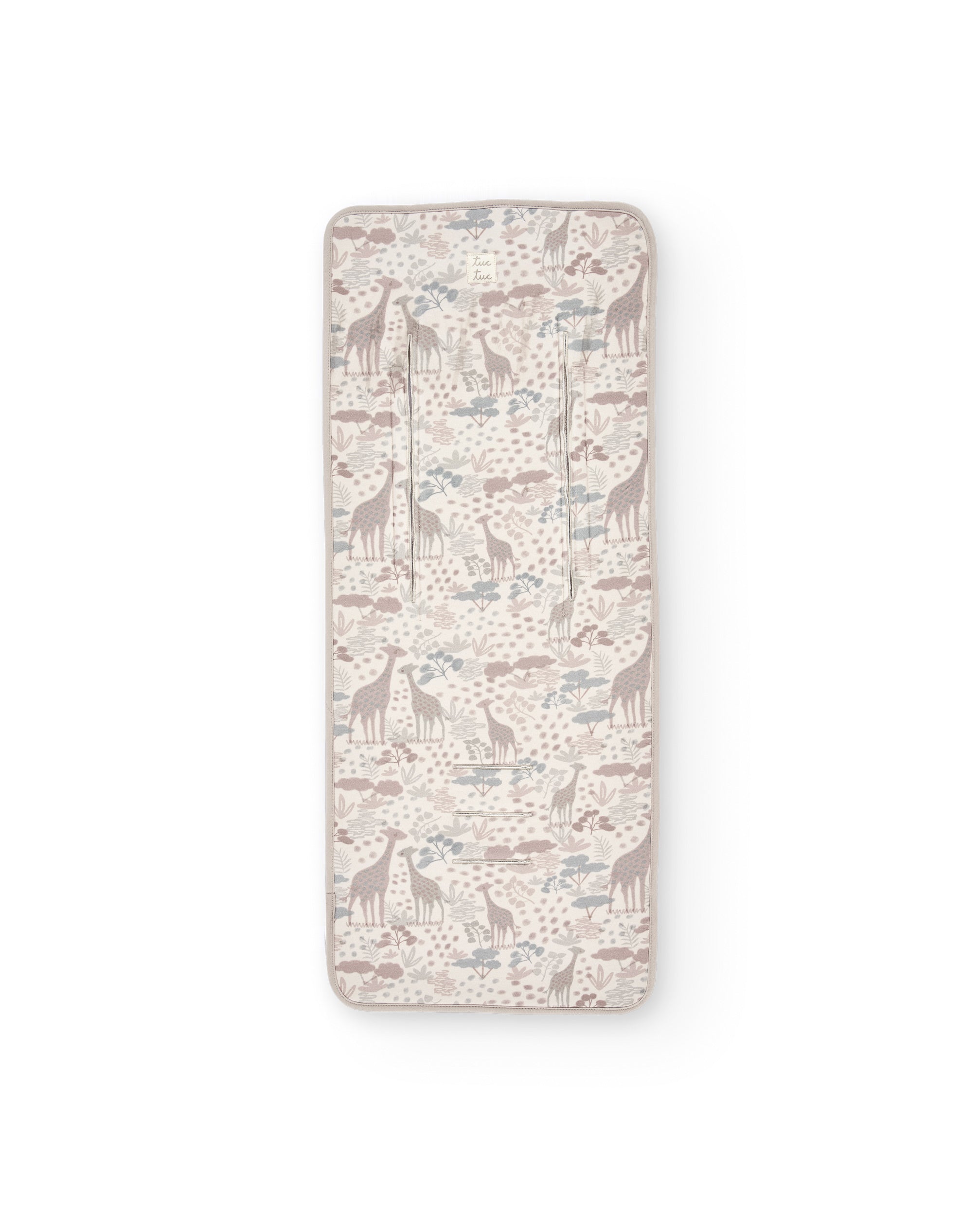 Colchoneta para silla de paseo con estampado de jirafas en