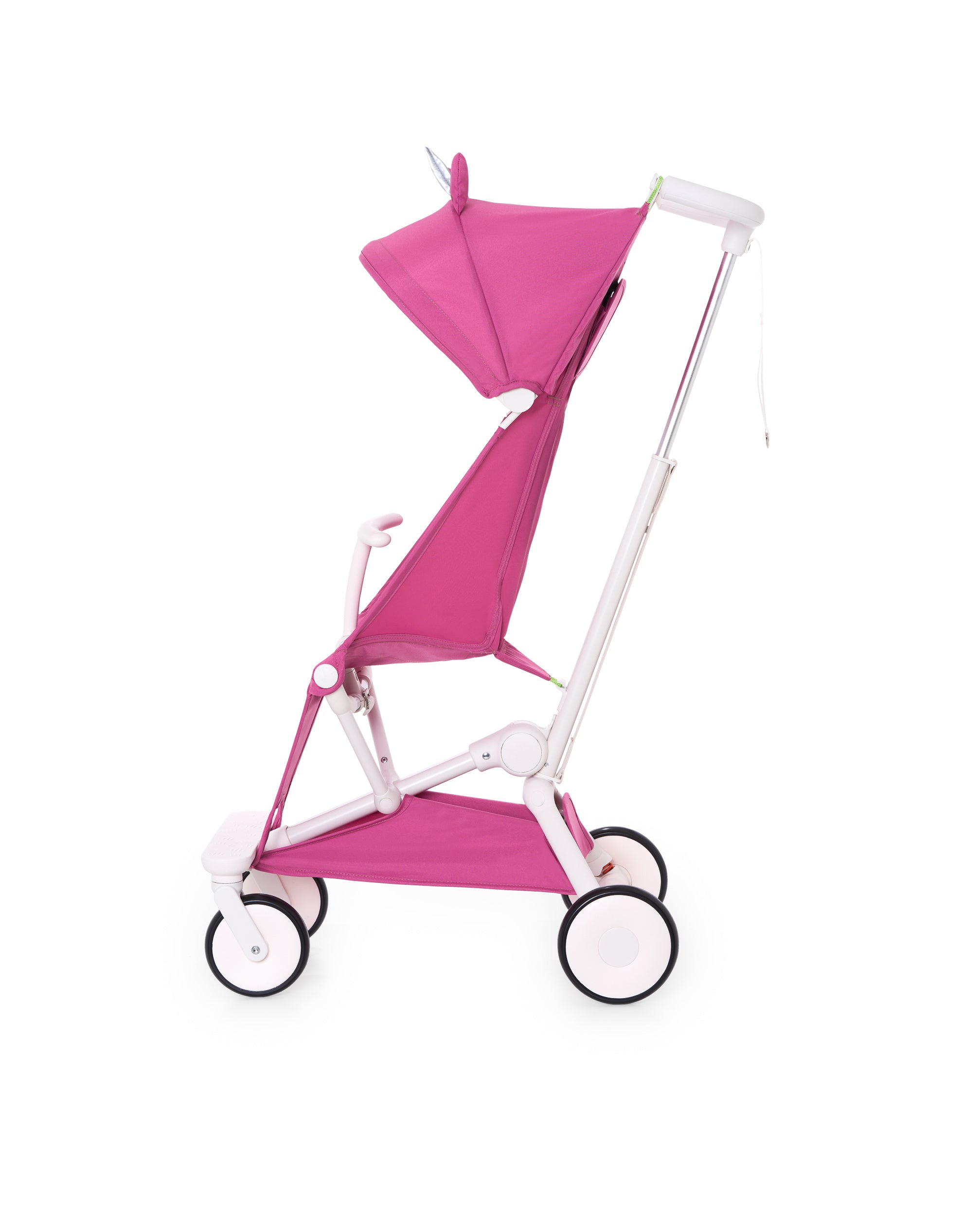 Silla de paseo ligera plegable con diseño de unicornio rosa
