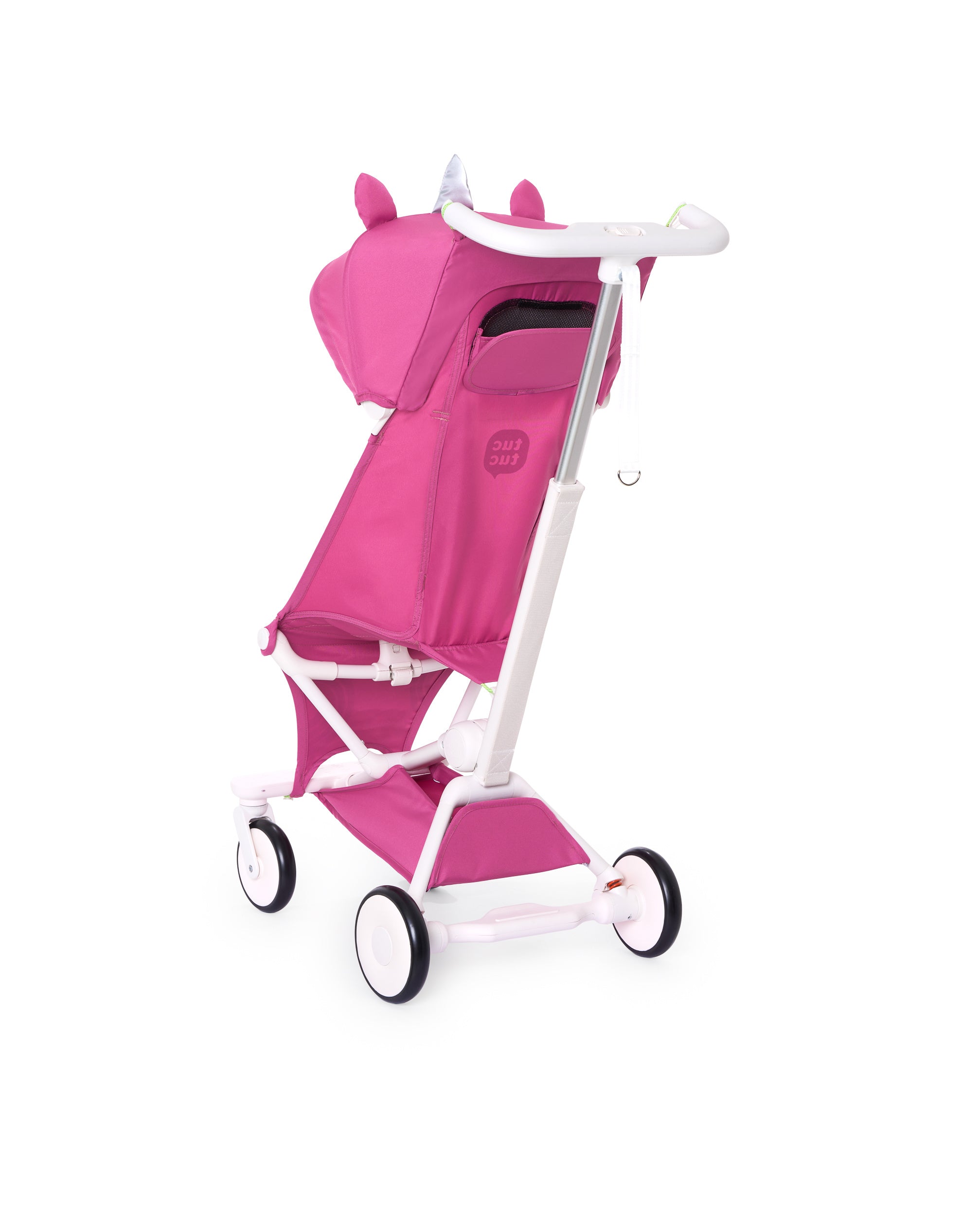 Silla de paseo ligera plegable con diseño de unicornio rosa