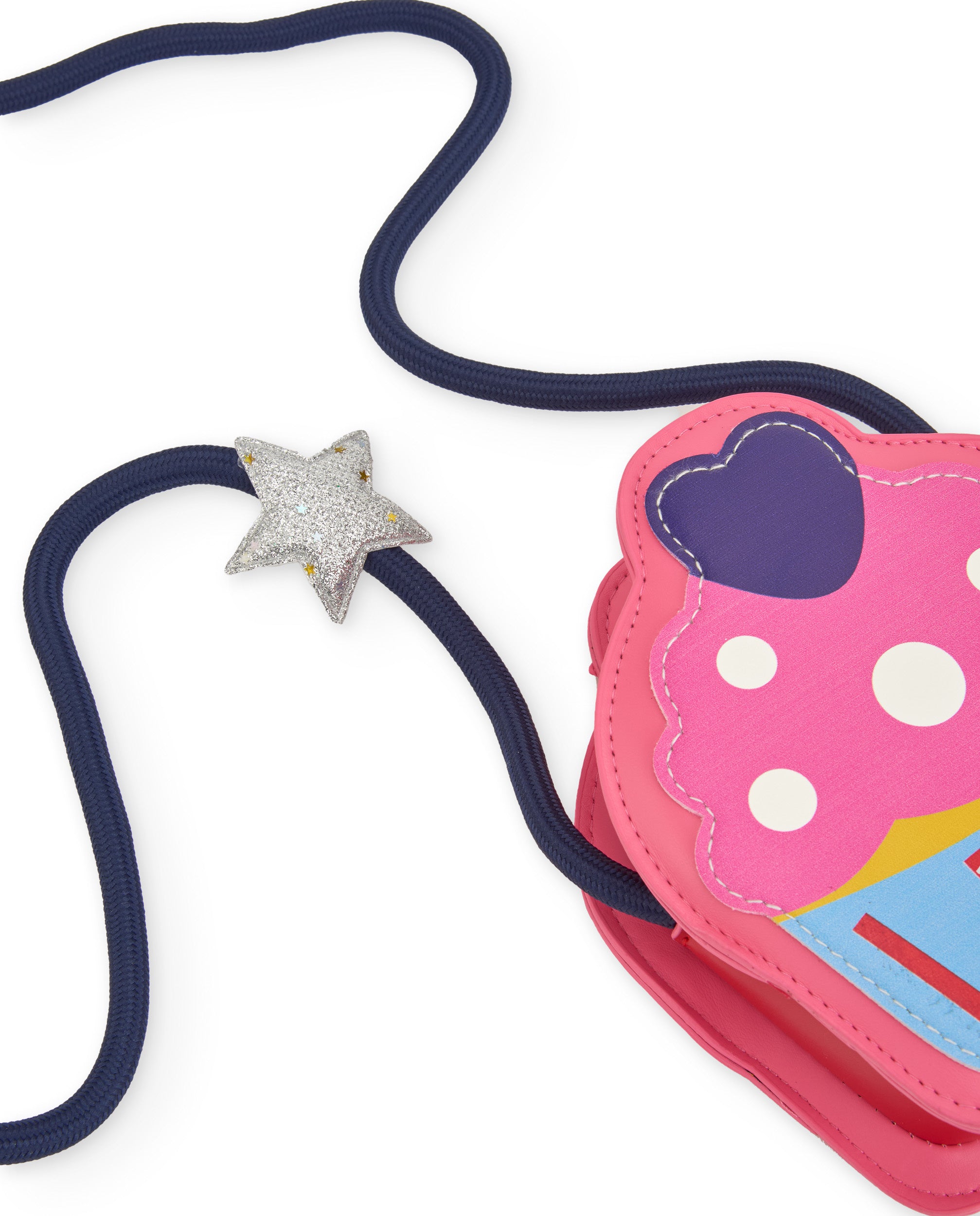 Bolso bandolera para niña con diseño de cupcake