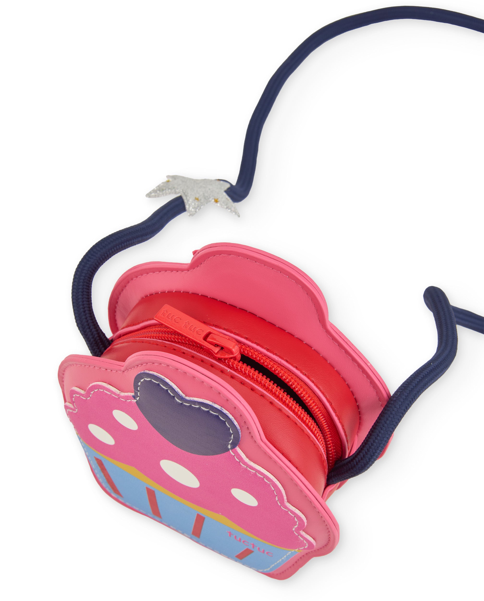 Bolso bandolera para niña con diseño de cupcake