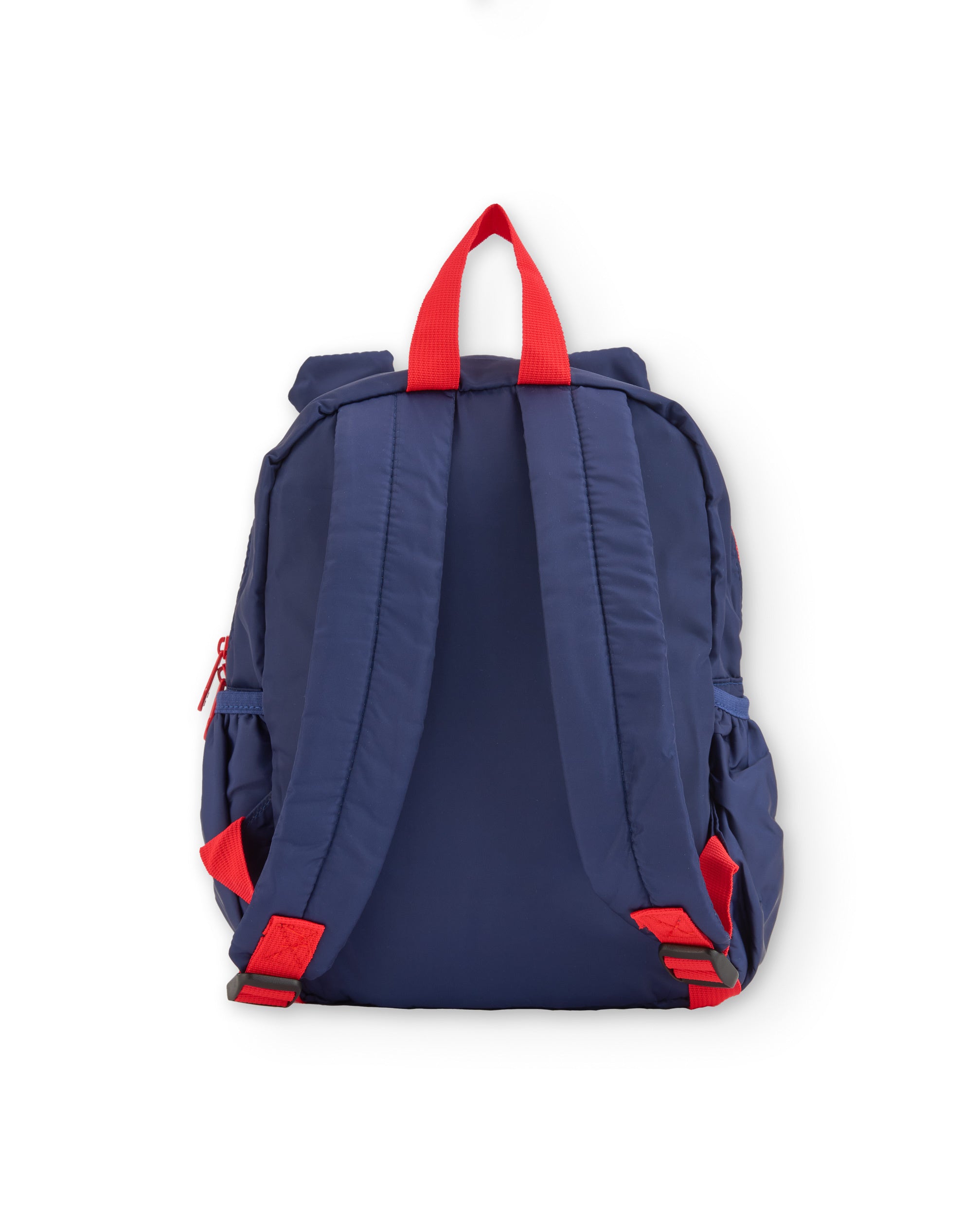Mochila para niño azul con estampado de tigre y balón