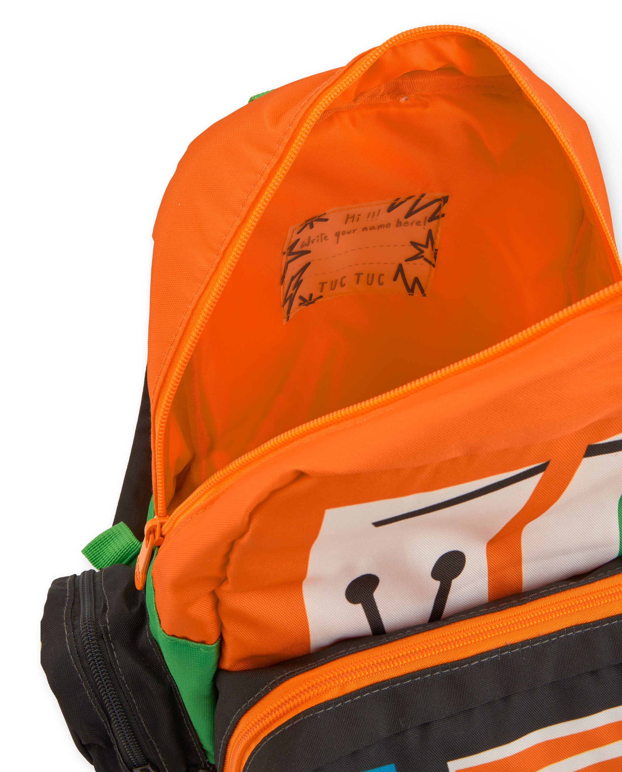 Mochila para niño multicolor con estampado de camión