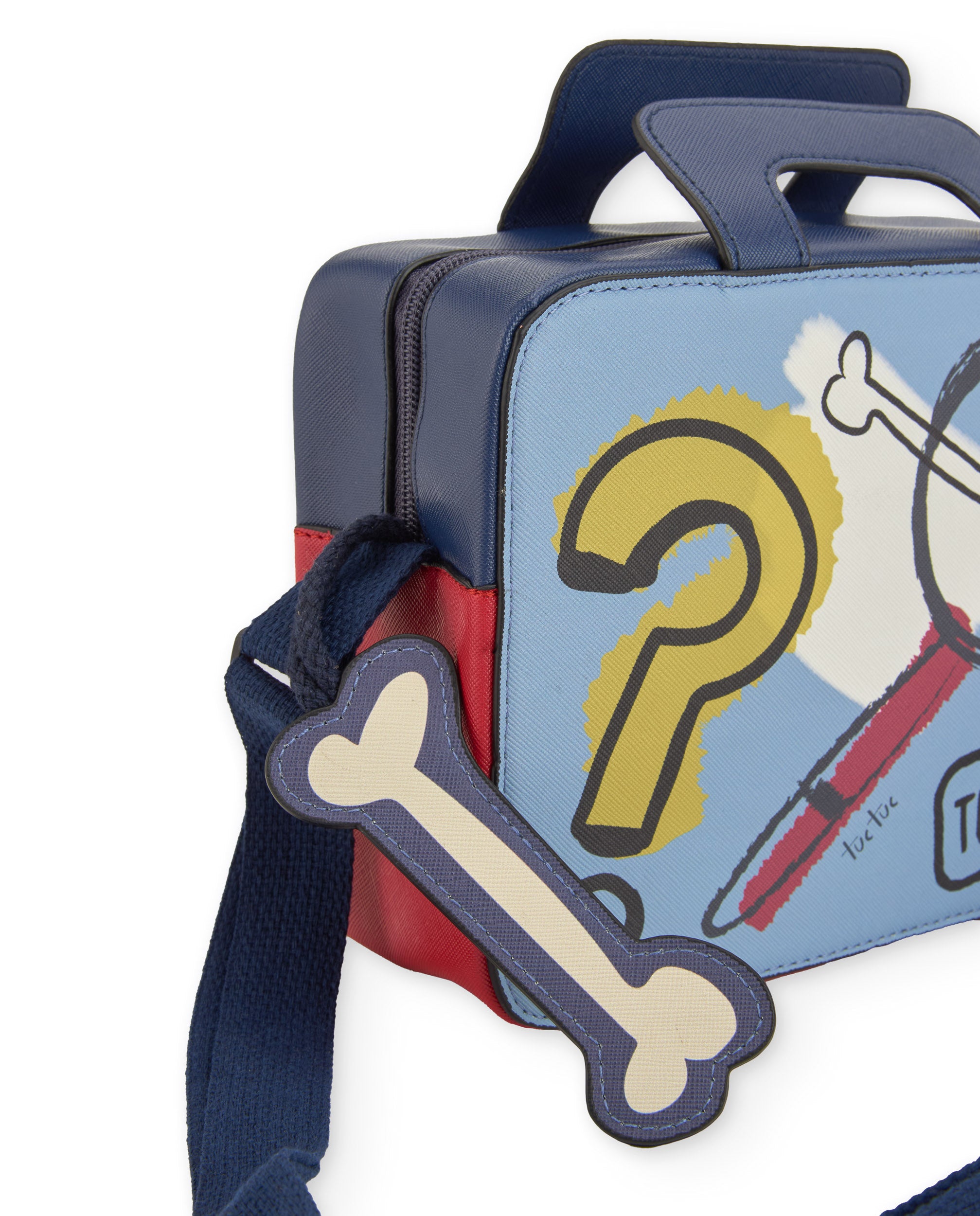 Maletín bandolera para niño con estampado de perro detective
