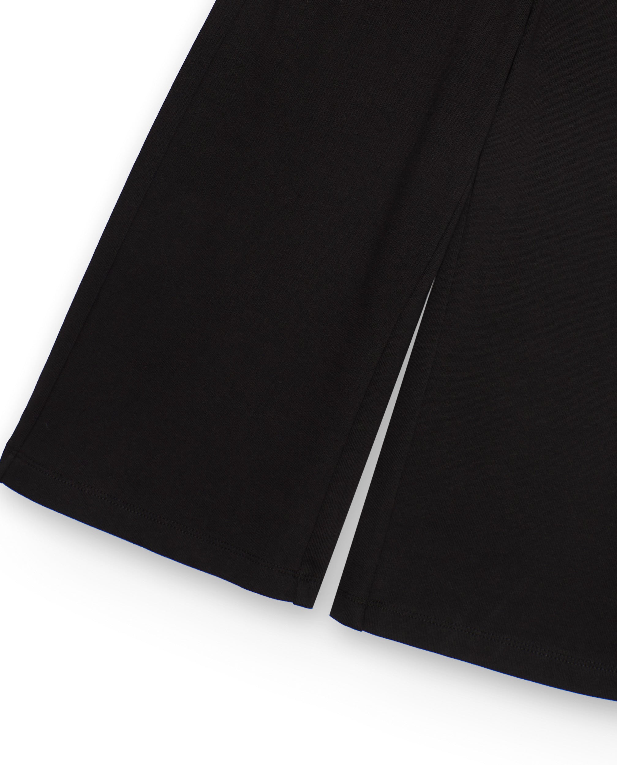 Pantalón ancho para niña en negro con cintura ajustable