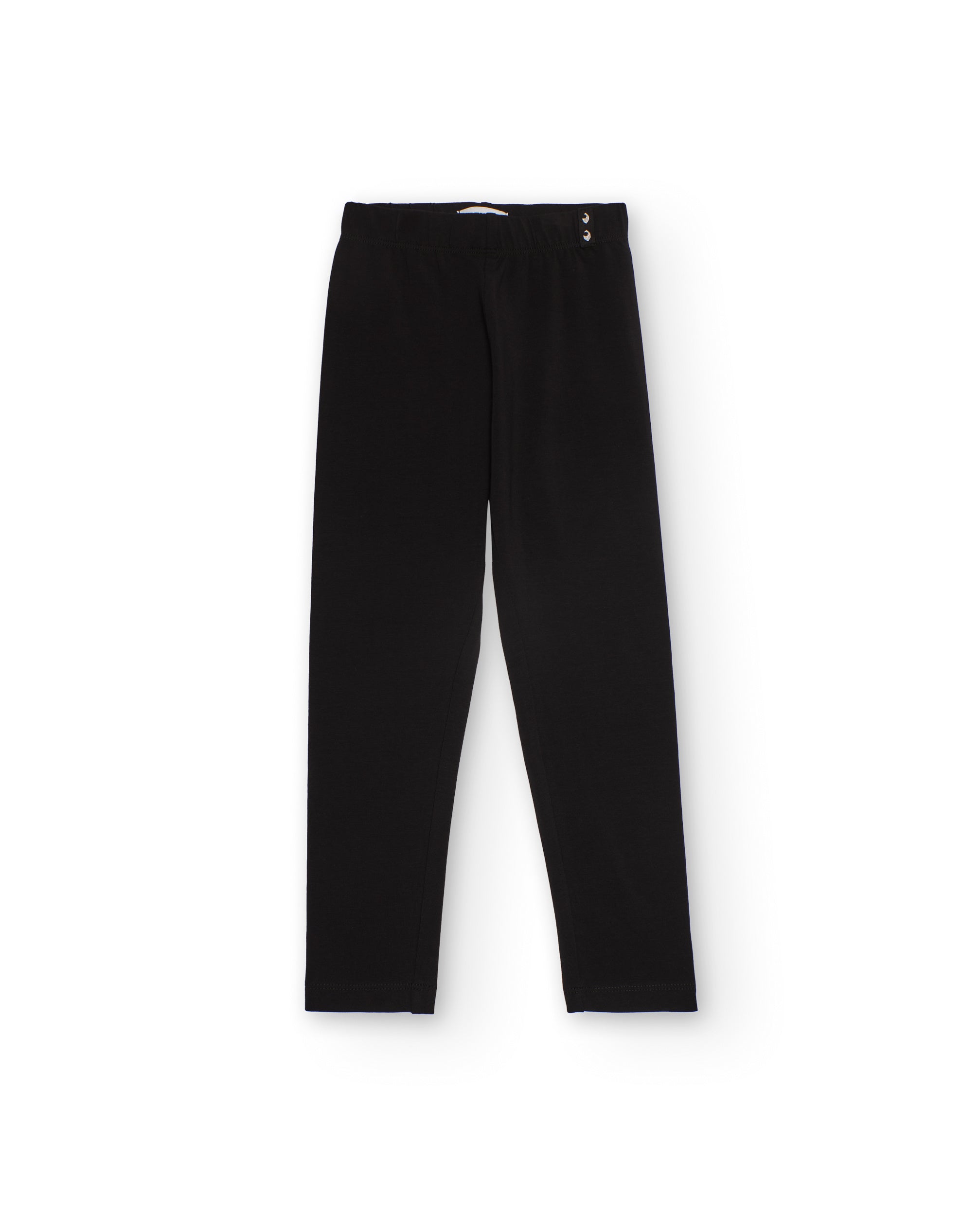 Leggings negros para niña con cintura elástica