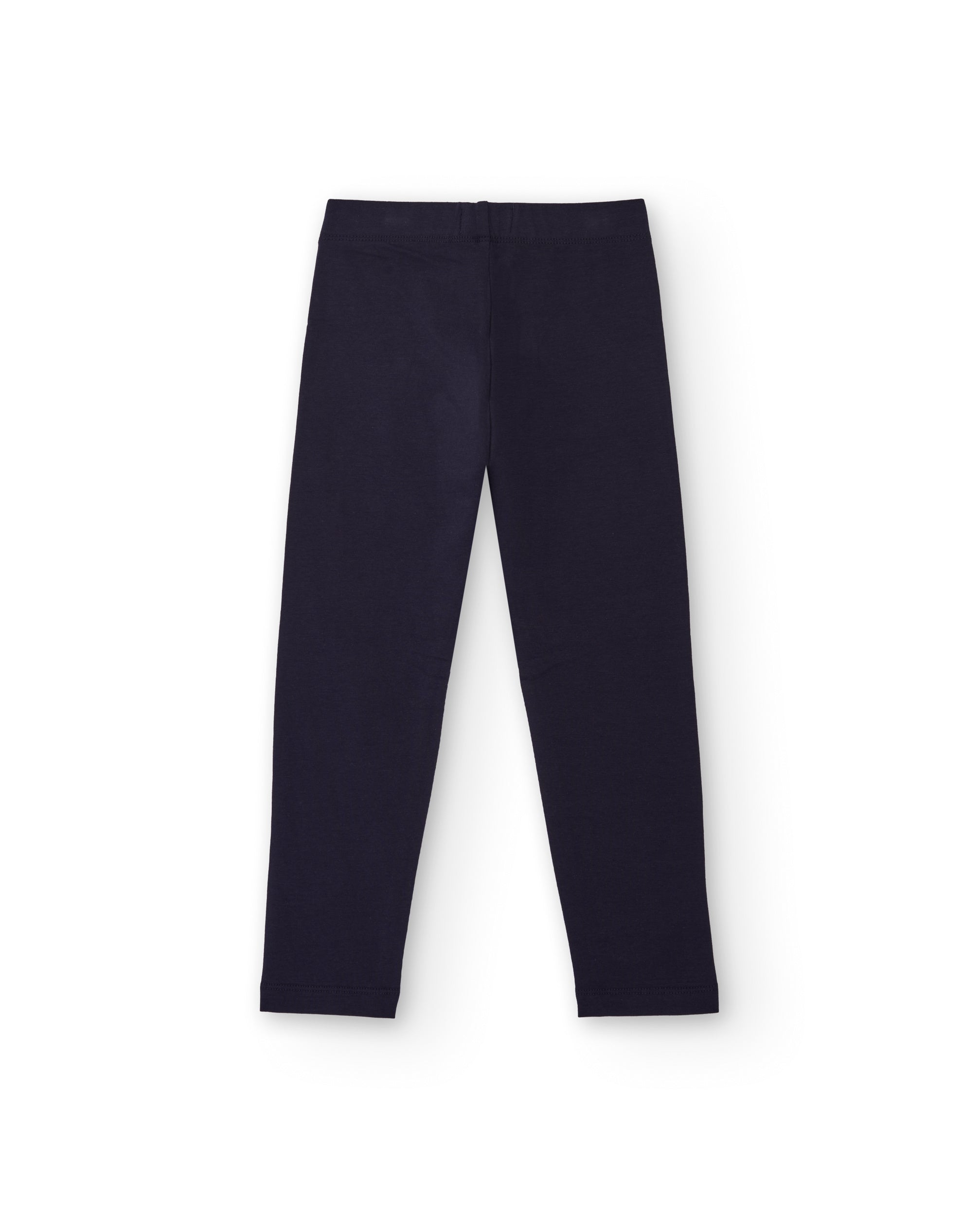 Leggings azul marino para niña con cintura elástica