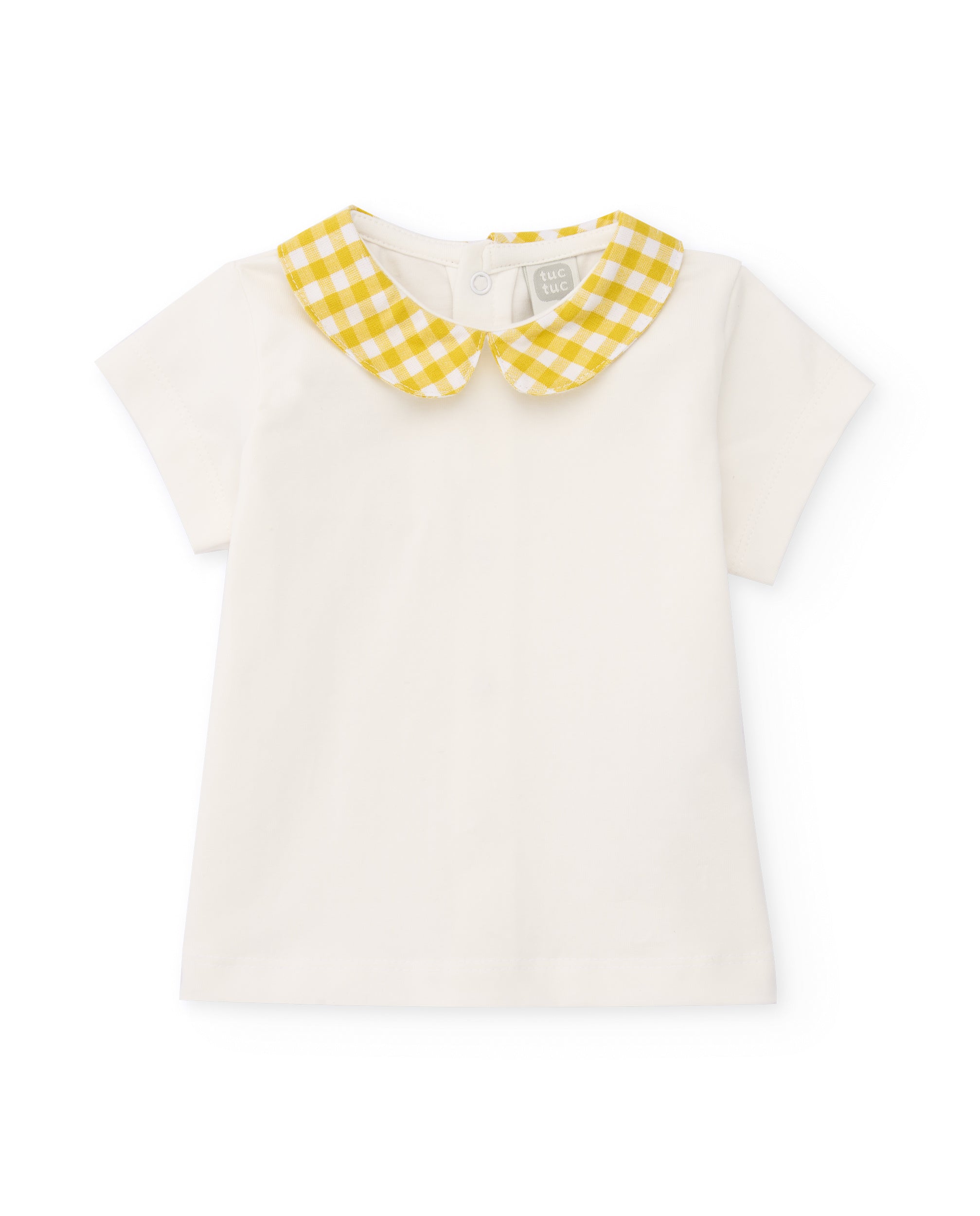 Conjunto de recién nacido de punto y estampado vichy