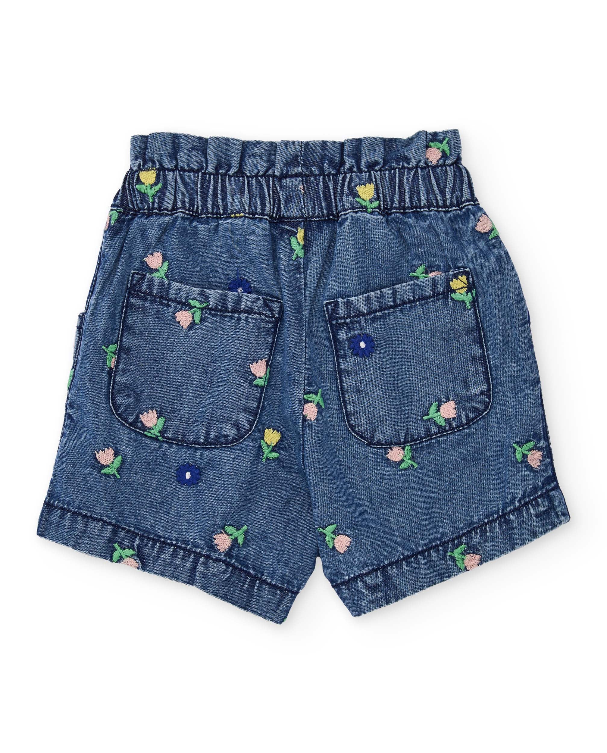 Conjunto de recién nacido de punto y bordado floral