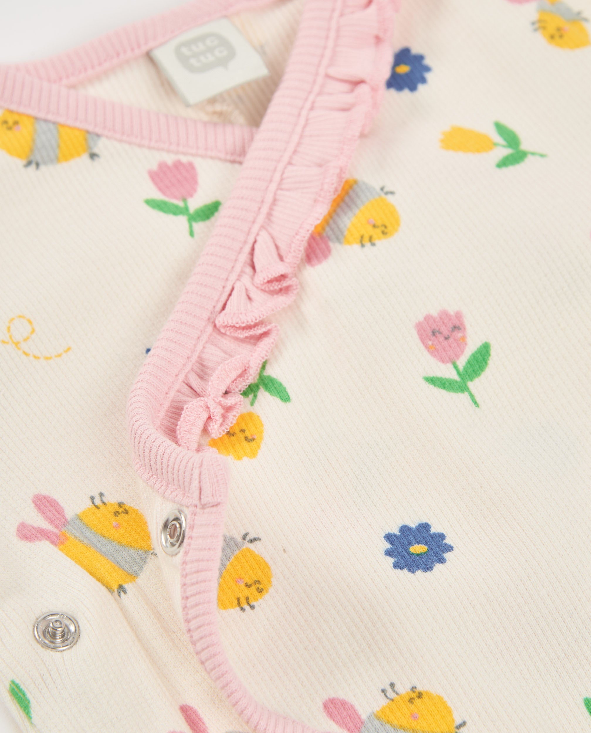 Pelele de recién nacido de punto y estampado floral