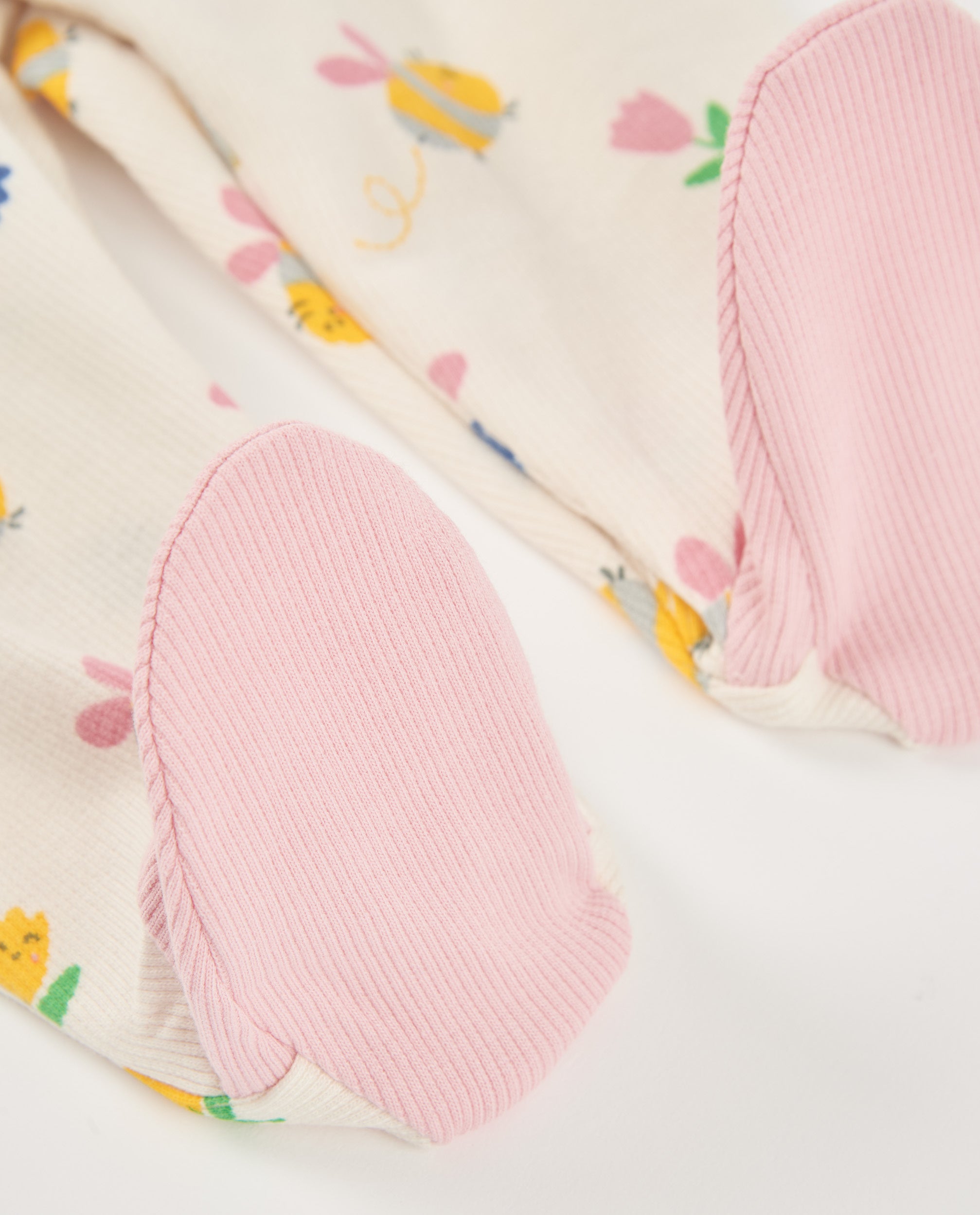 Pelele de recién nacido de punto y estampado floral
