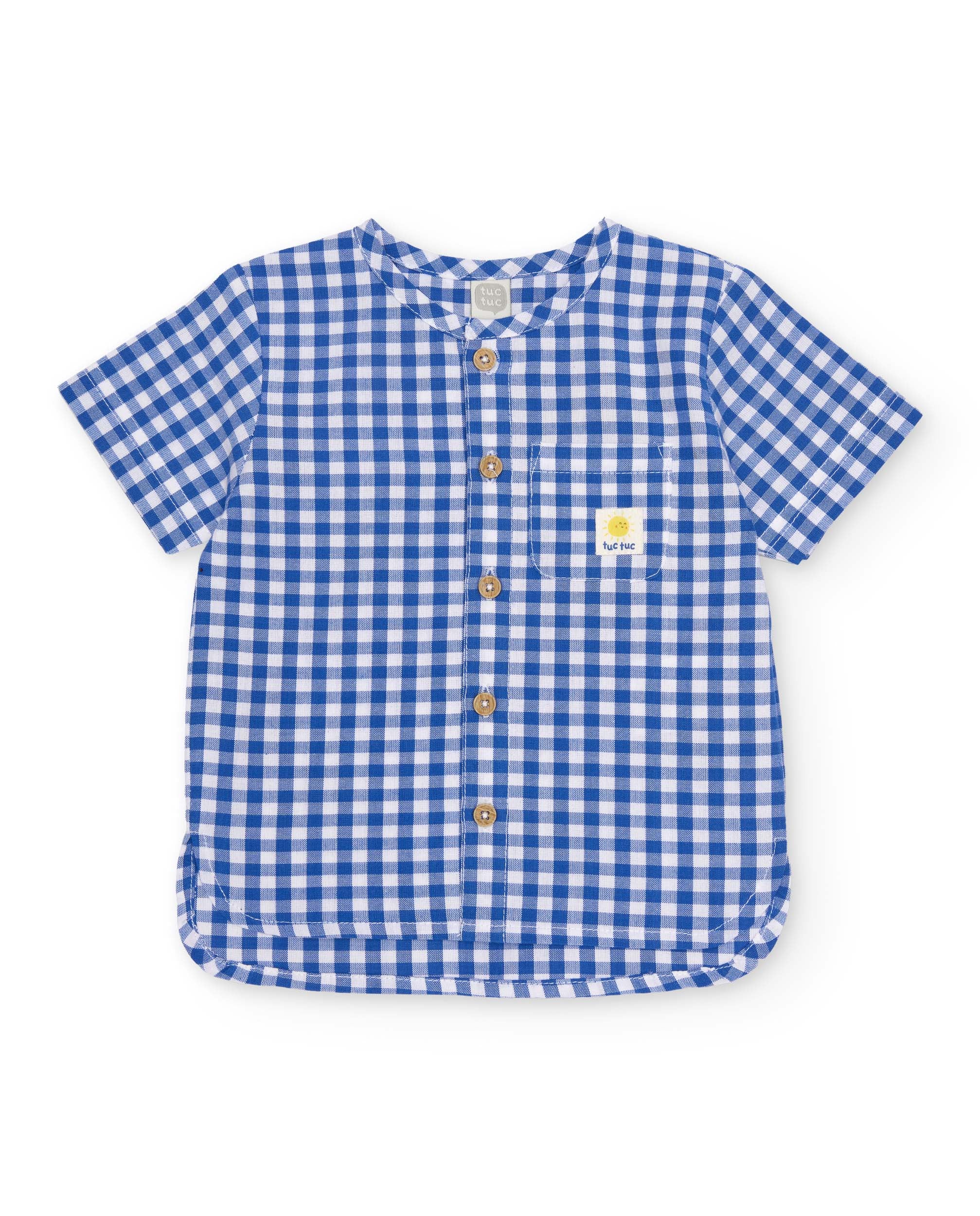 Conjunto de recién nacido de plana y estampado vichy