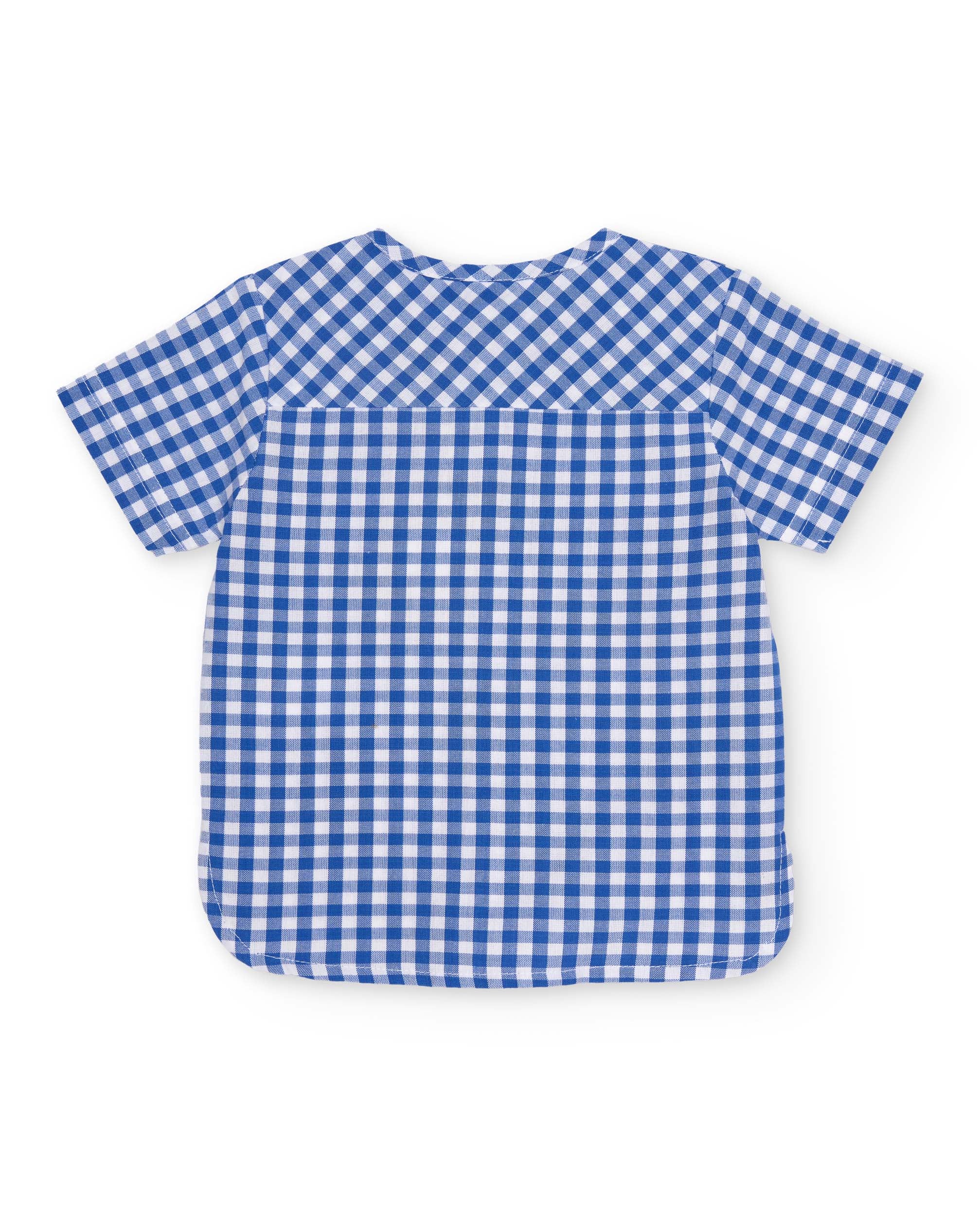 Conjunto de recién nacido de plana y estampado vichy
