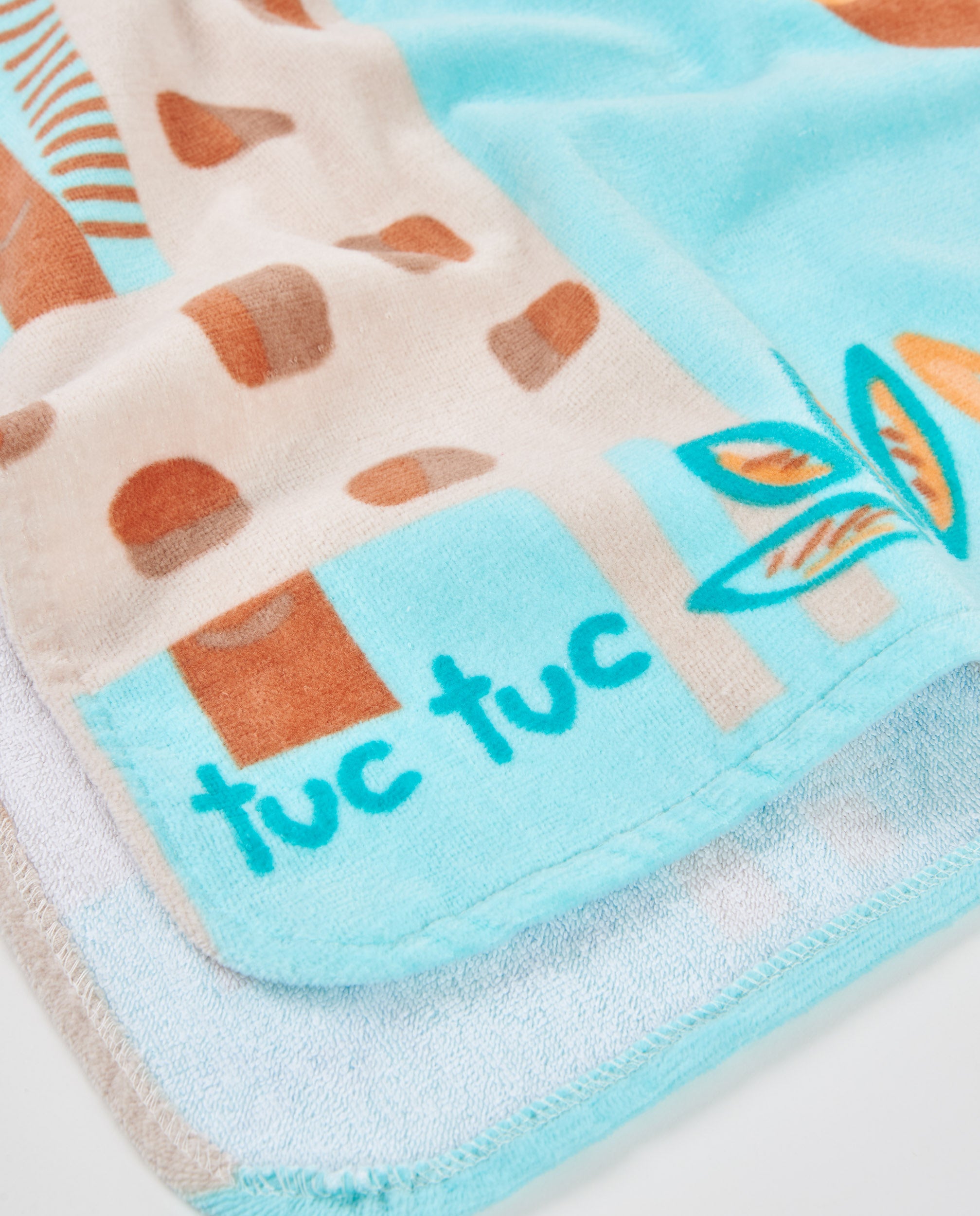 Toalla poncho de recién nacido de punto con capucha