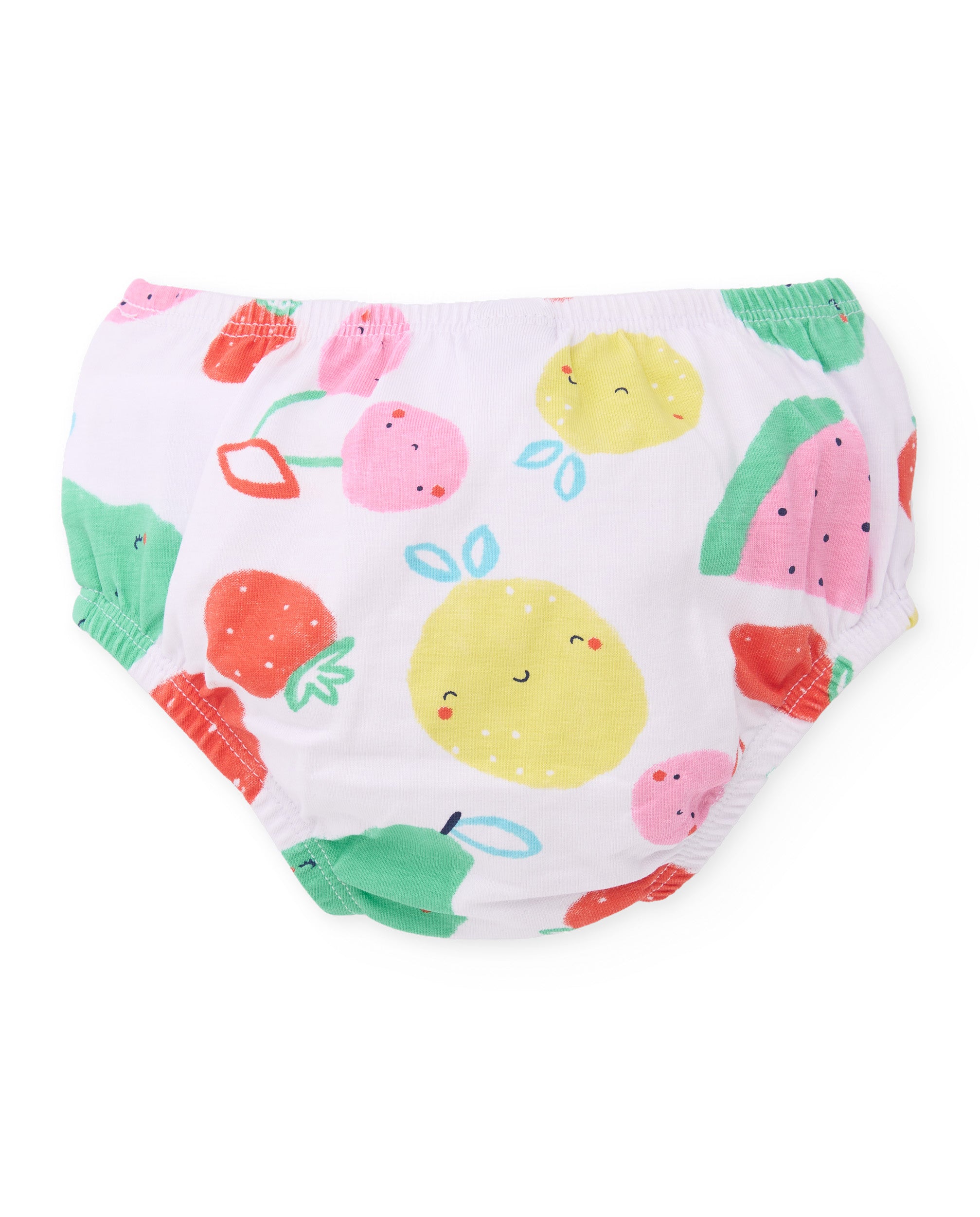 Vestido de recién nacido de punto y diseño de frutas