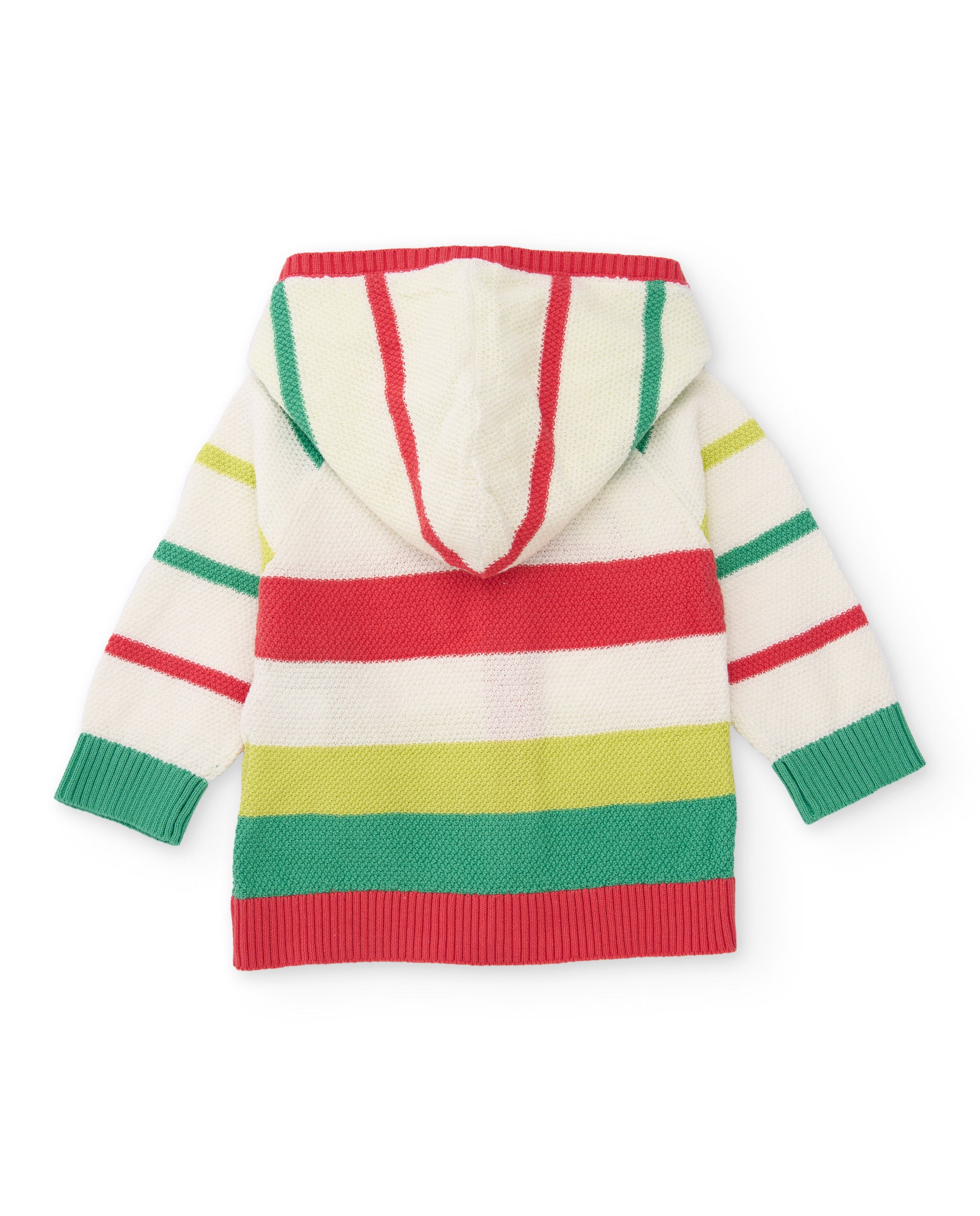 Chaqueta de recién nacido de tricot y apliques en relieve