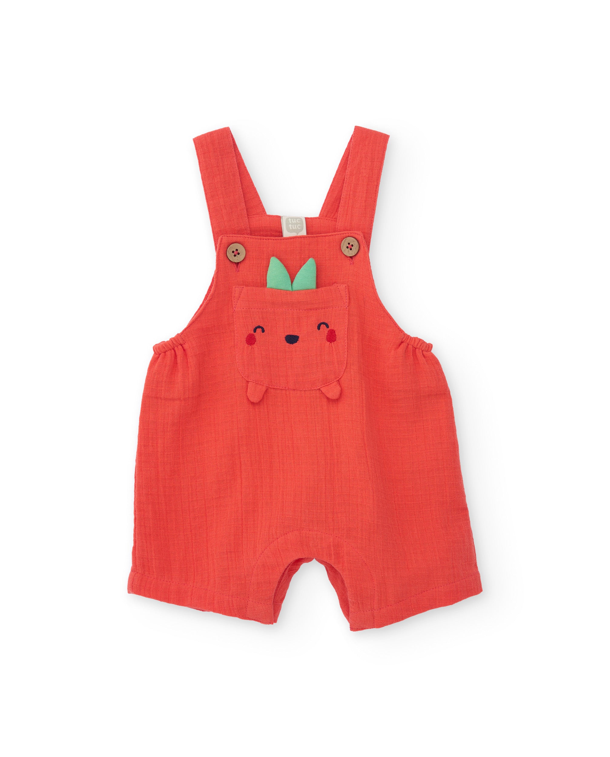 Conjunto de recién nacido de punto y bolsillo frontal de fruta