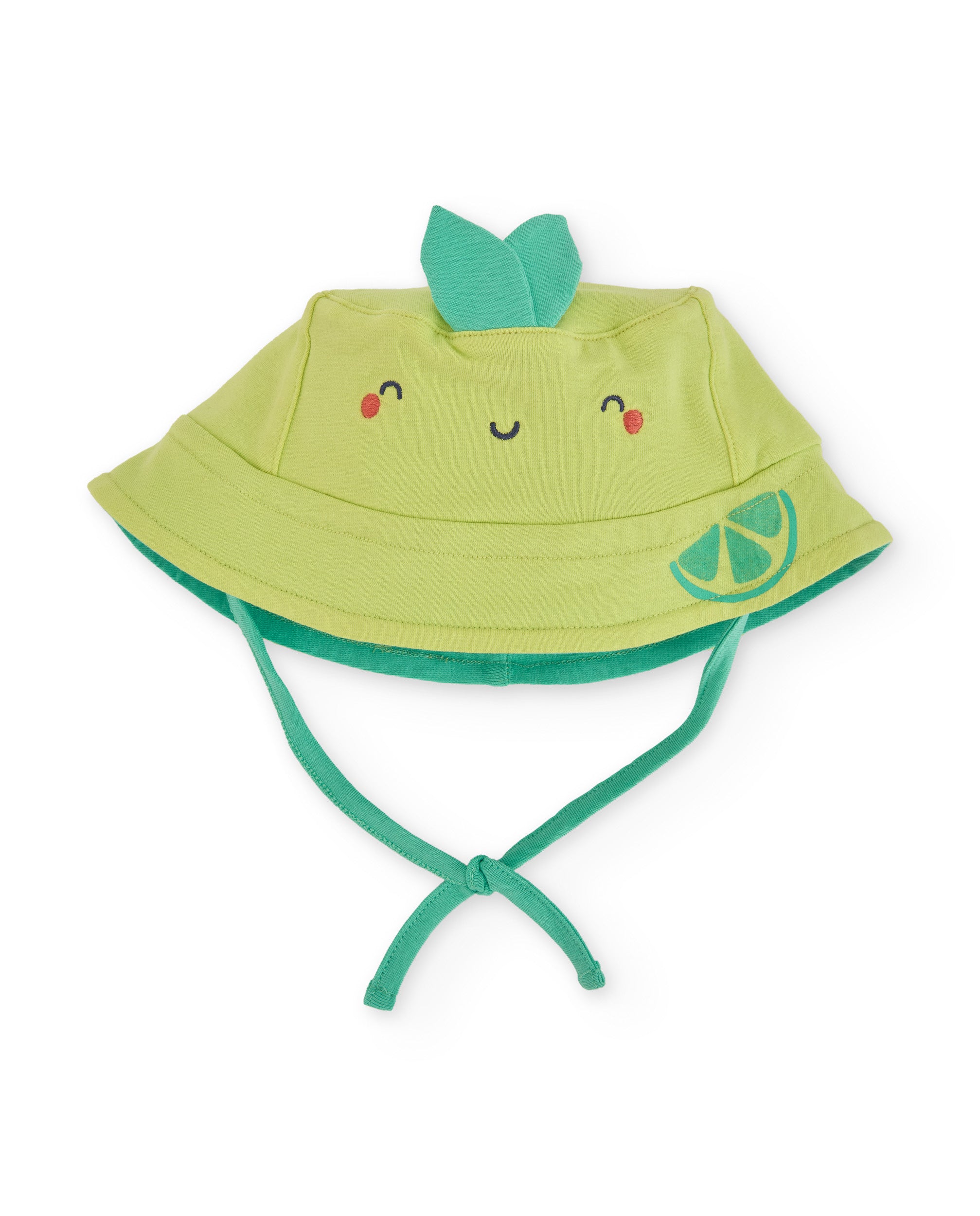 Gorro de recién nacido de punto y tira ajustable