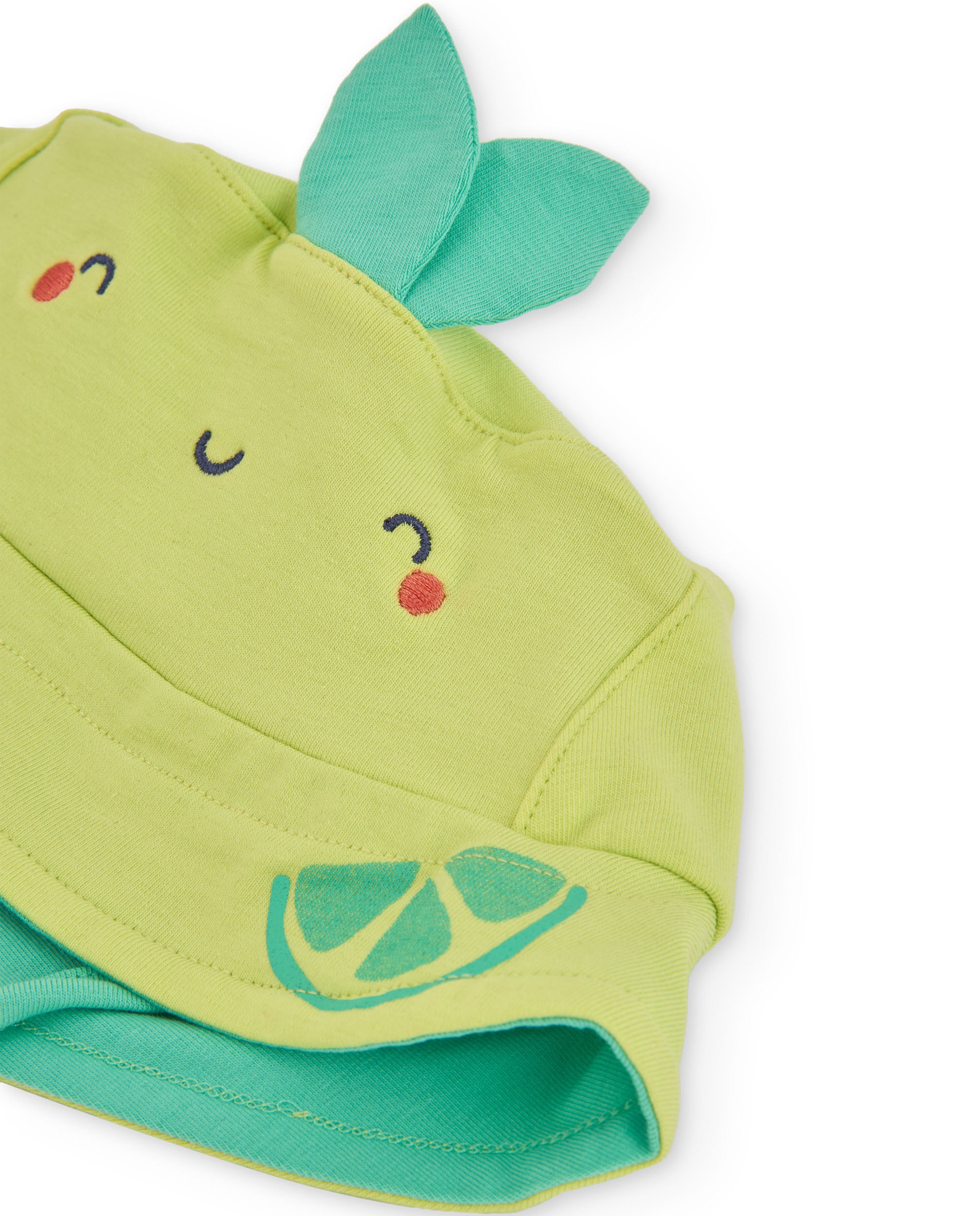 Gorro de recién nacido de punto y tira ajustable