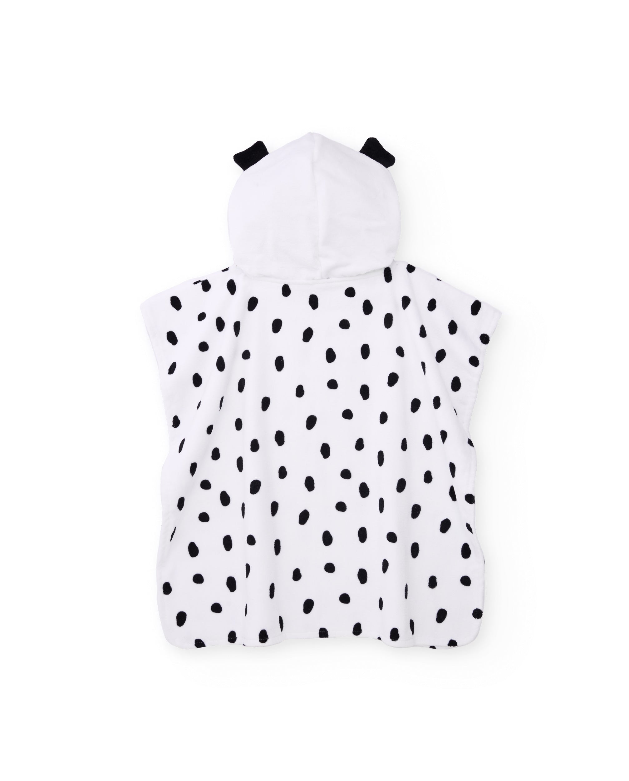 Toalla poncho de recién nacido de punto con orejitas