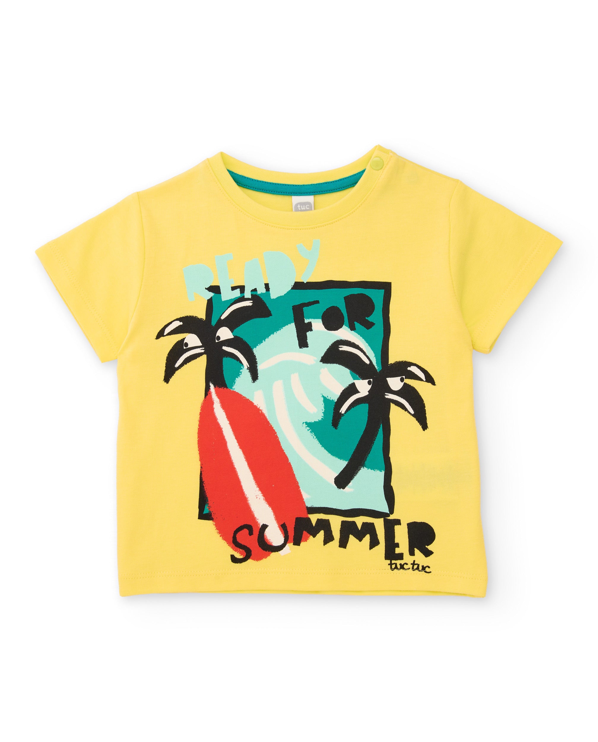 Camiseta de niño de punto con estampado veraniego