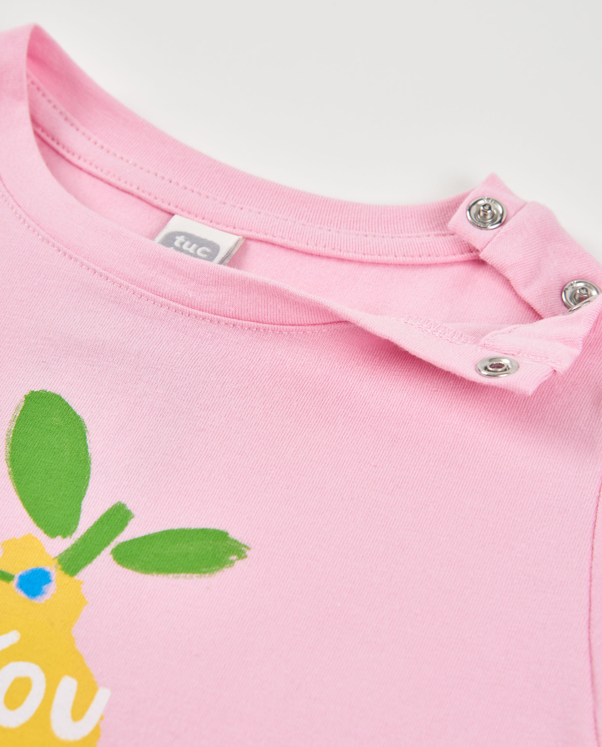 Camiseta de niña de punto con diseño de limón