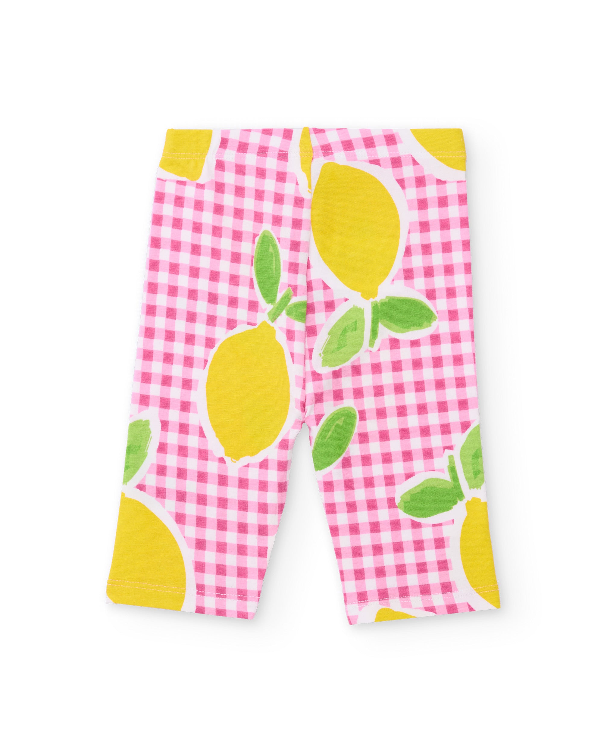 Leggings de niña de punto en fondo vichy