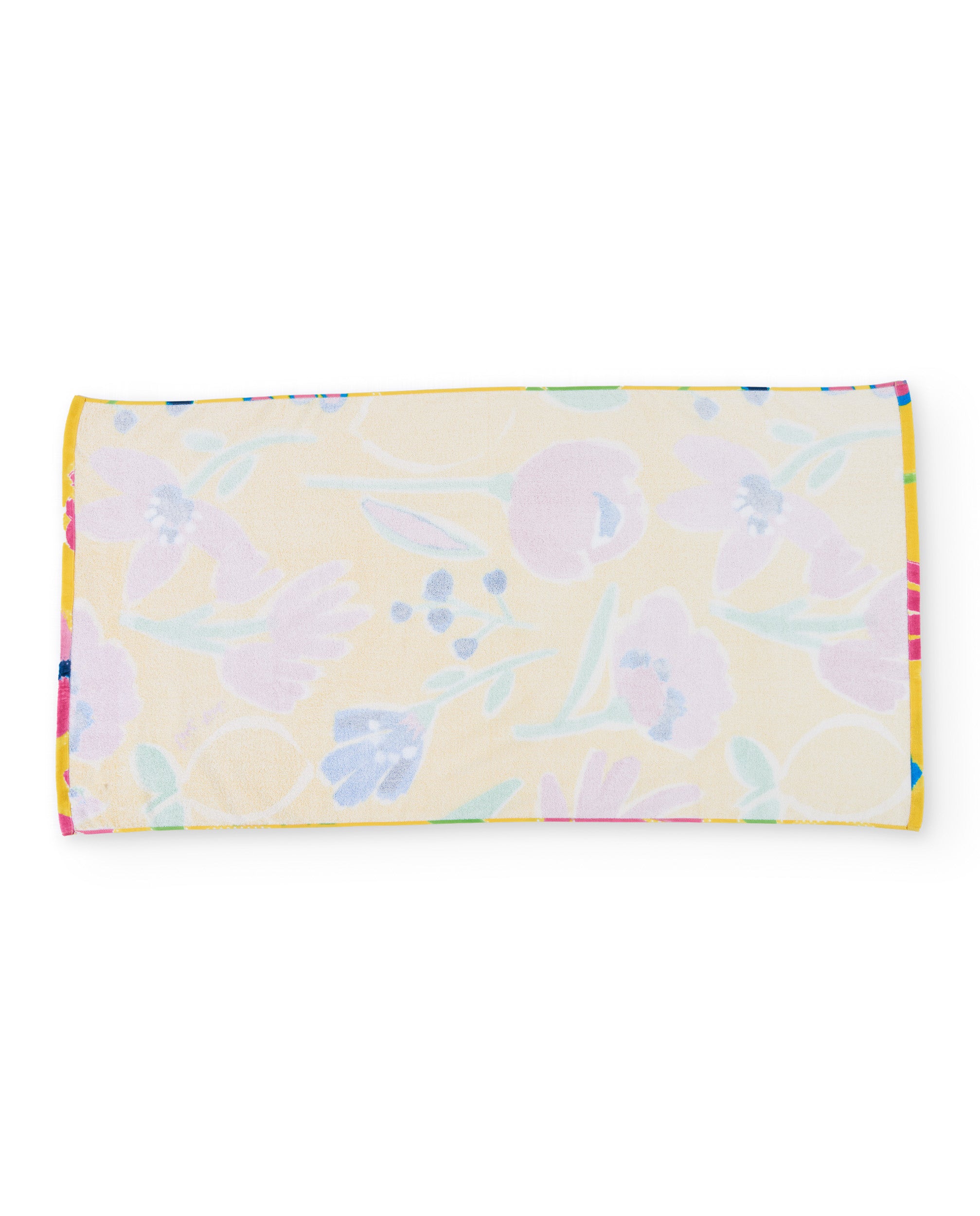 Toalla de niña de punto y estampado floral