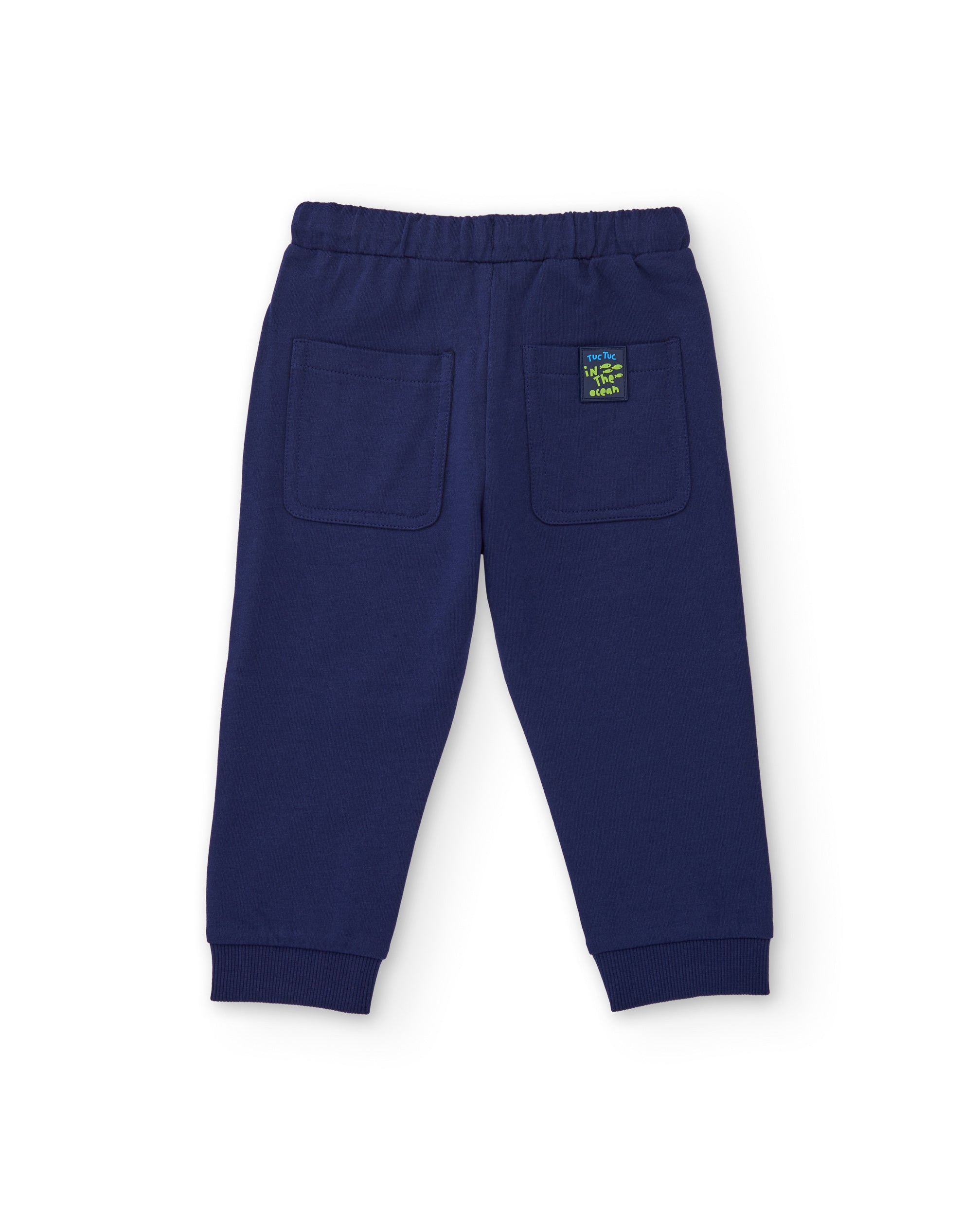 Pantalones de niño de punto y cintura elástica con cordon