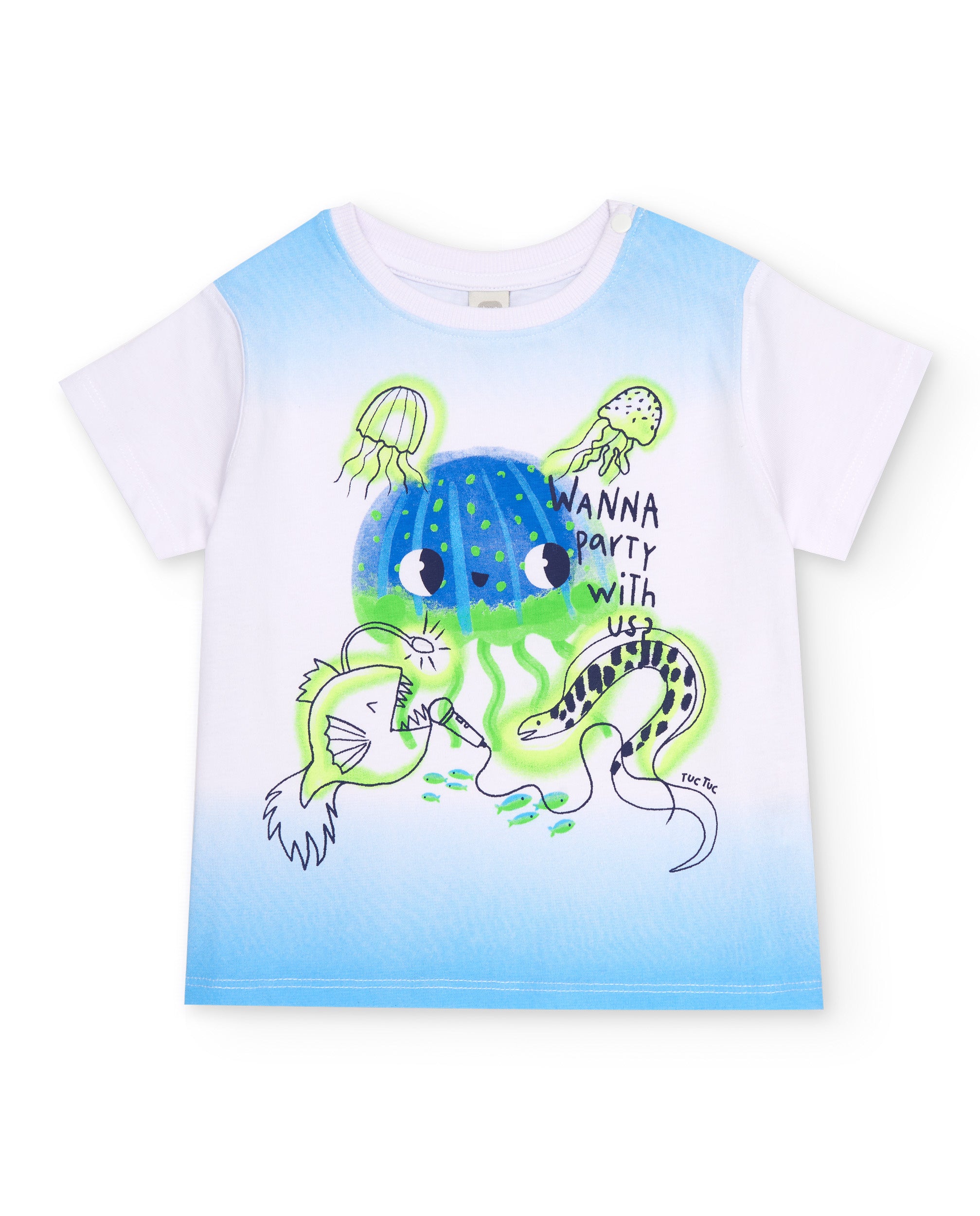 Camiseta de niño de punto con degradado