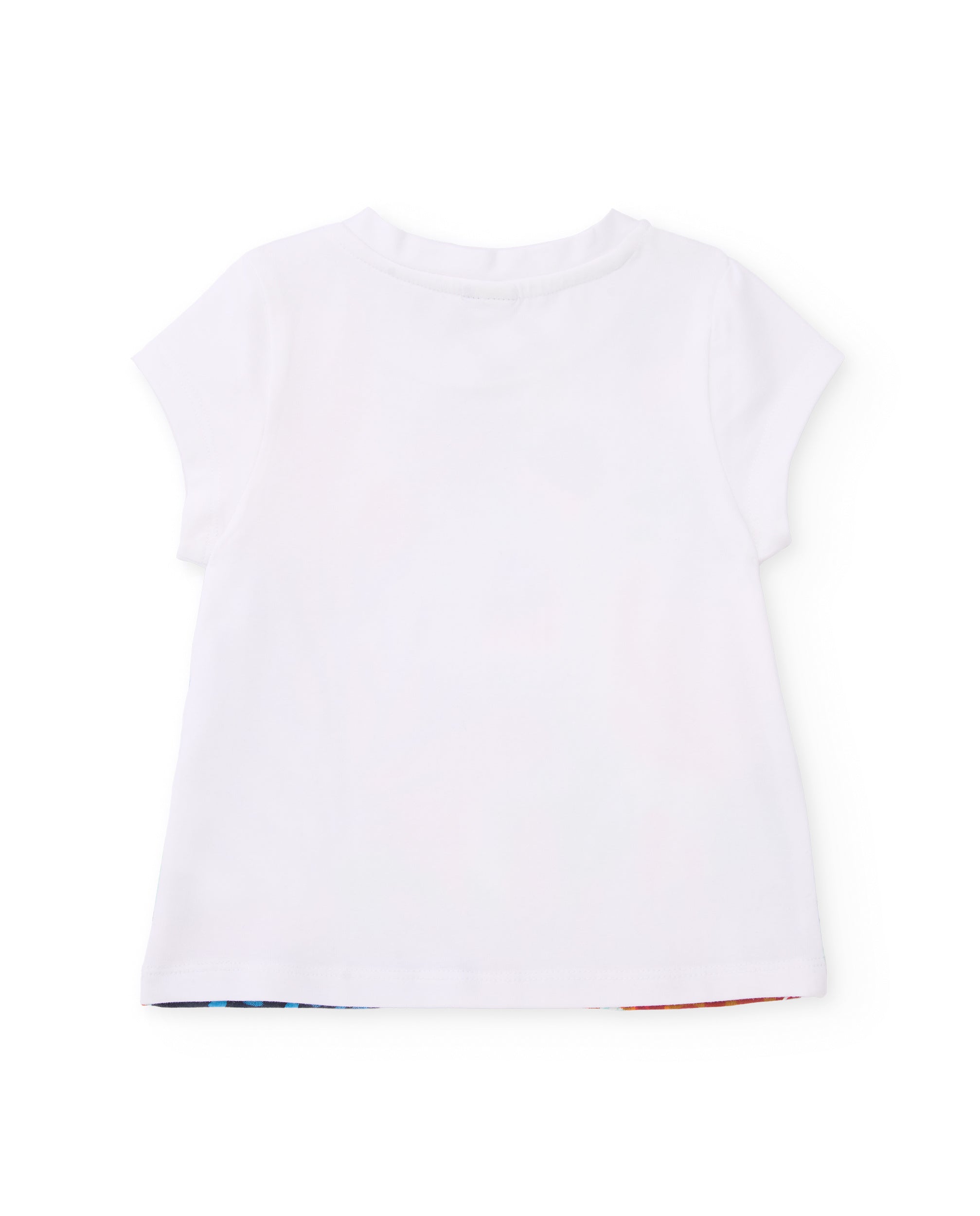 Camiseta de niña de punto con gran estampado
