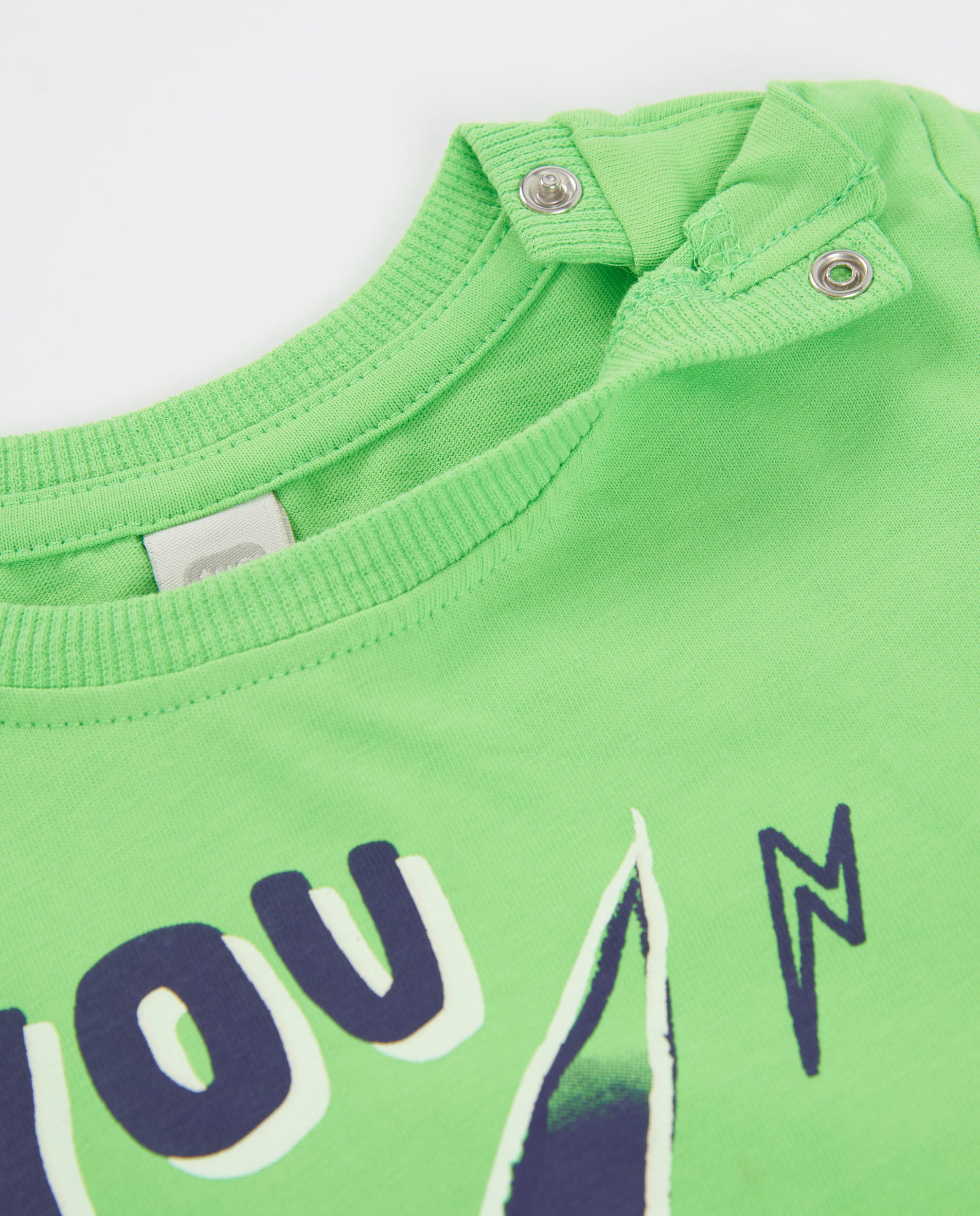 Camiseta de niño de punto y estampado frontal