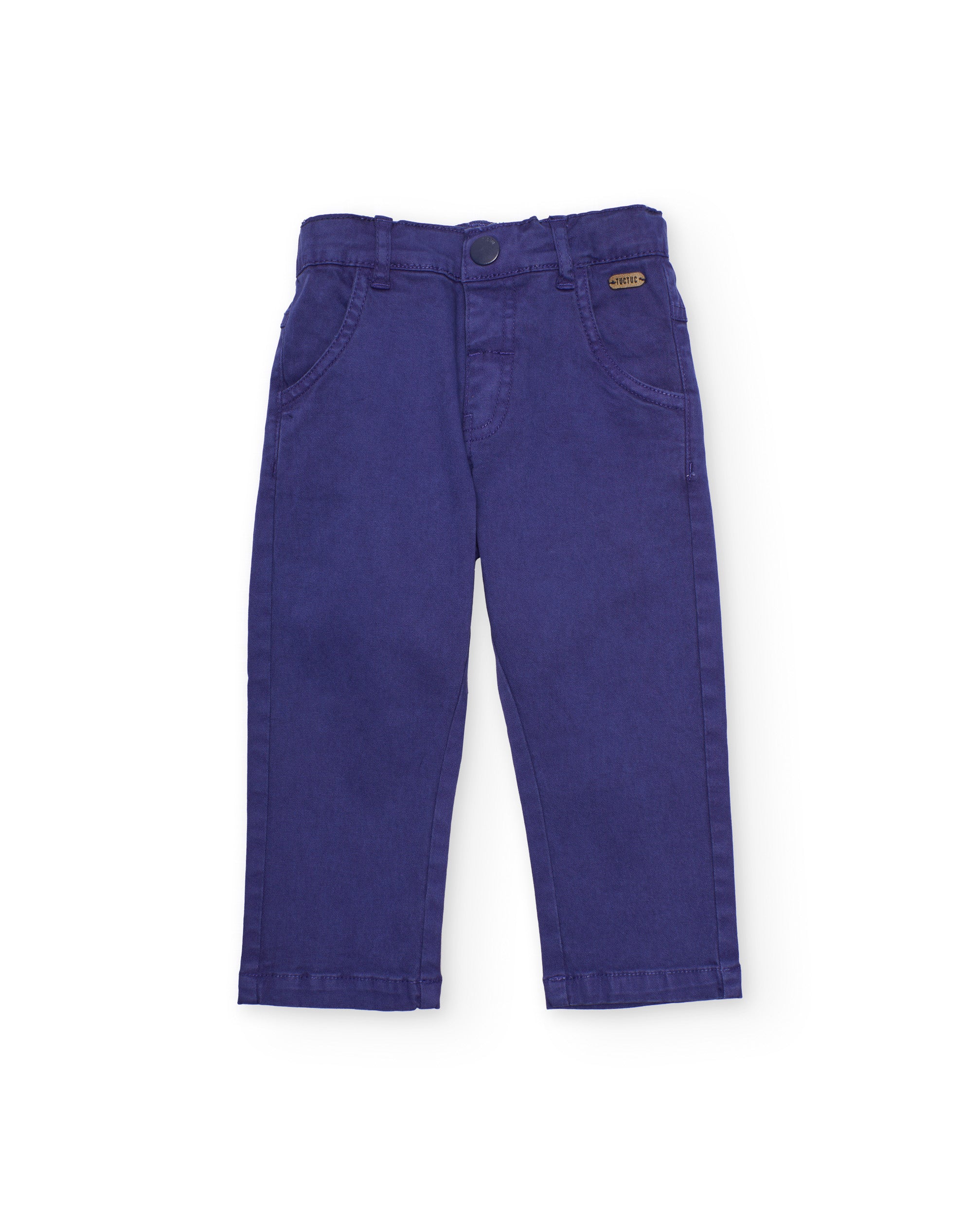Pantalones de niño de plana con cierre en boton