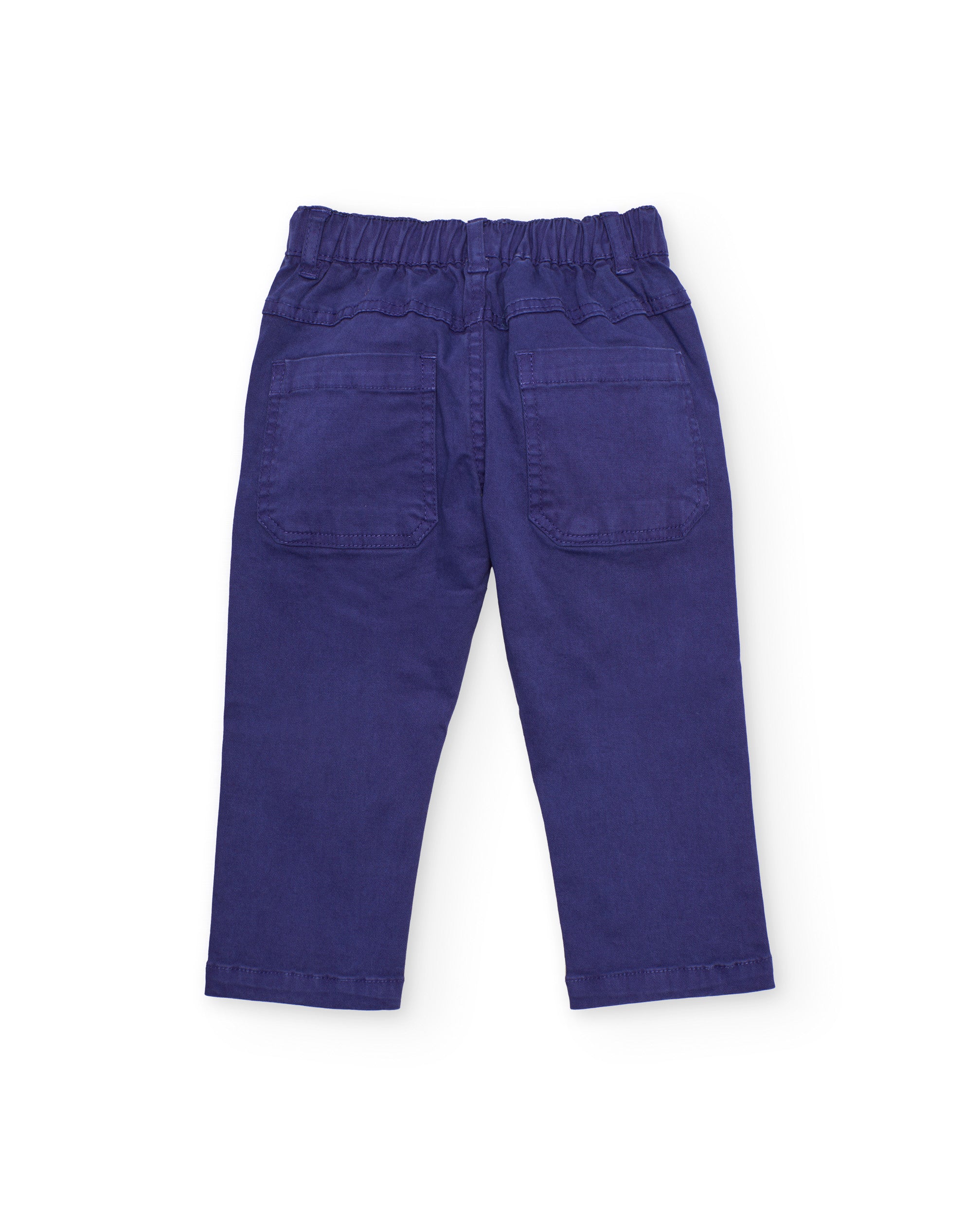 Pantalones de niño de plana con cierre en boton