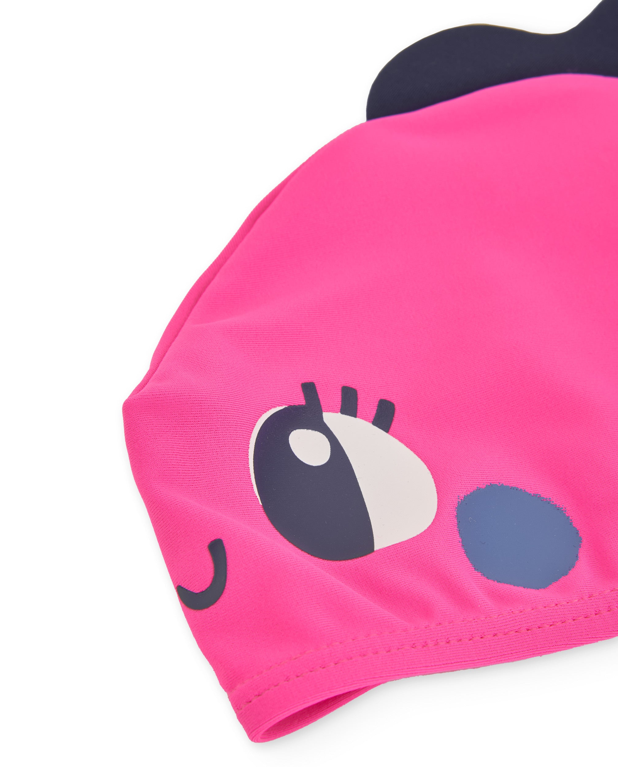 Gorro de natación de niña de punto y elástico